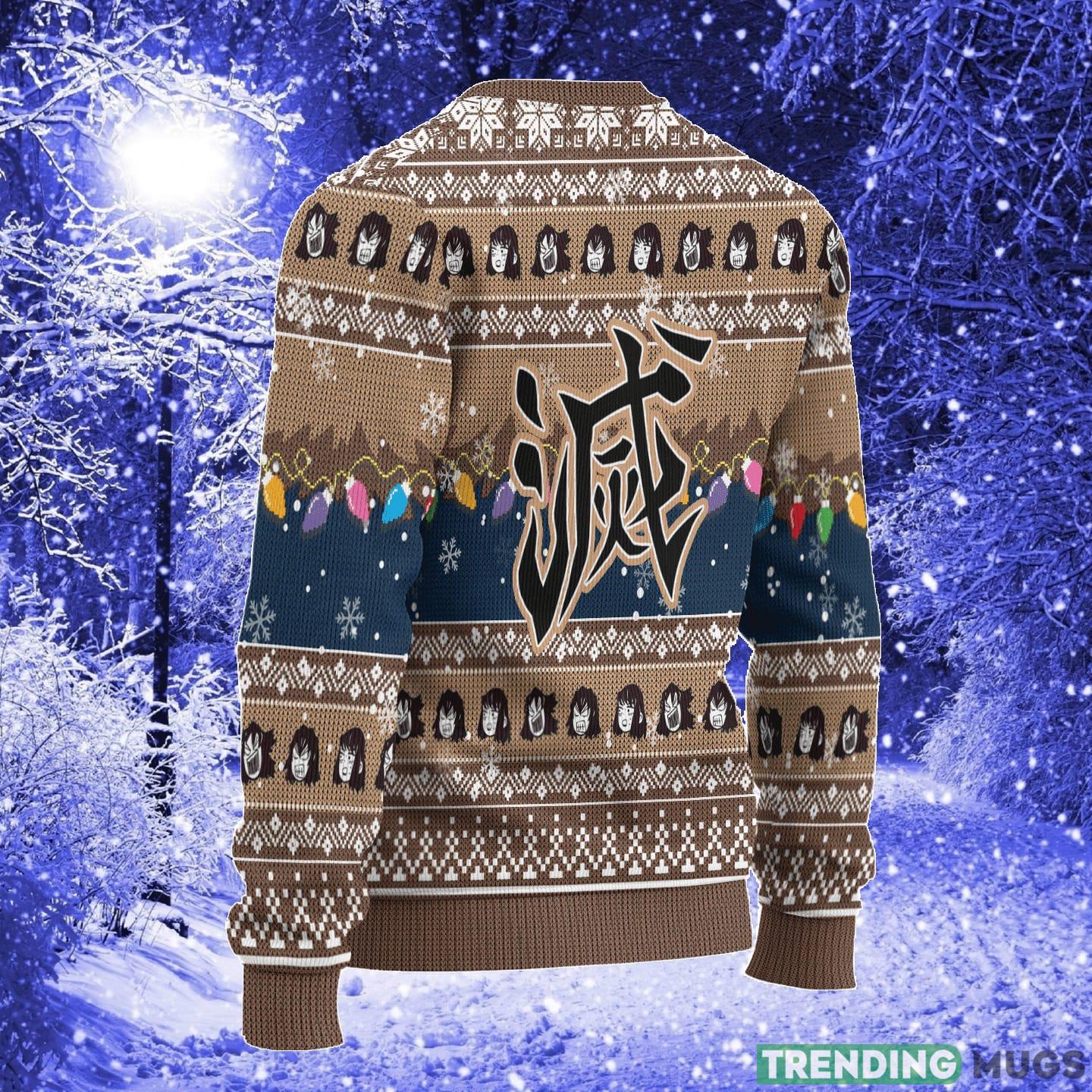 Demon Slayer Inosuke Hashibira Anime Xmas Women Mens Ugly Christmas Sweater 3D Sweater Demon Slayer Inosuke Hashibira Anime Xmas Women Mens Ugly Christmas Sweater 3D Sweater