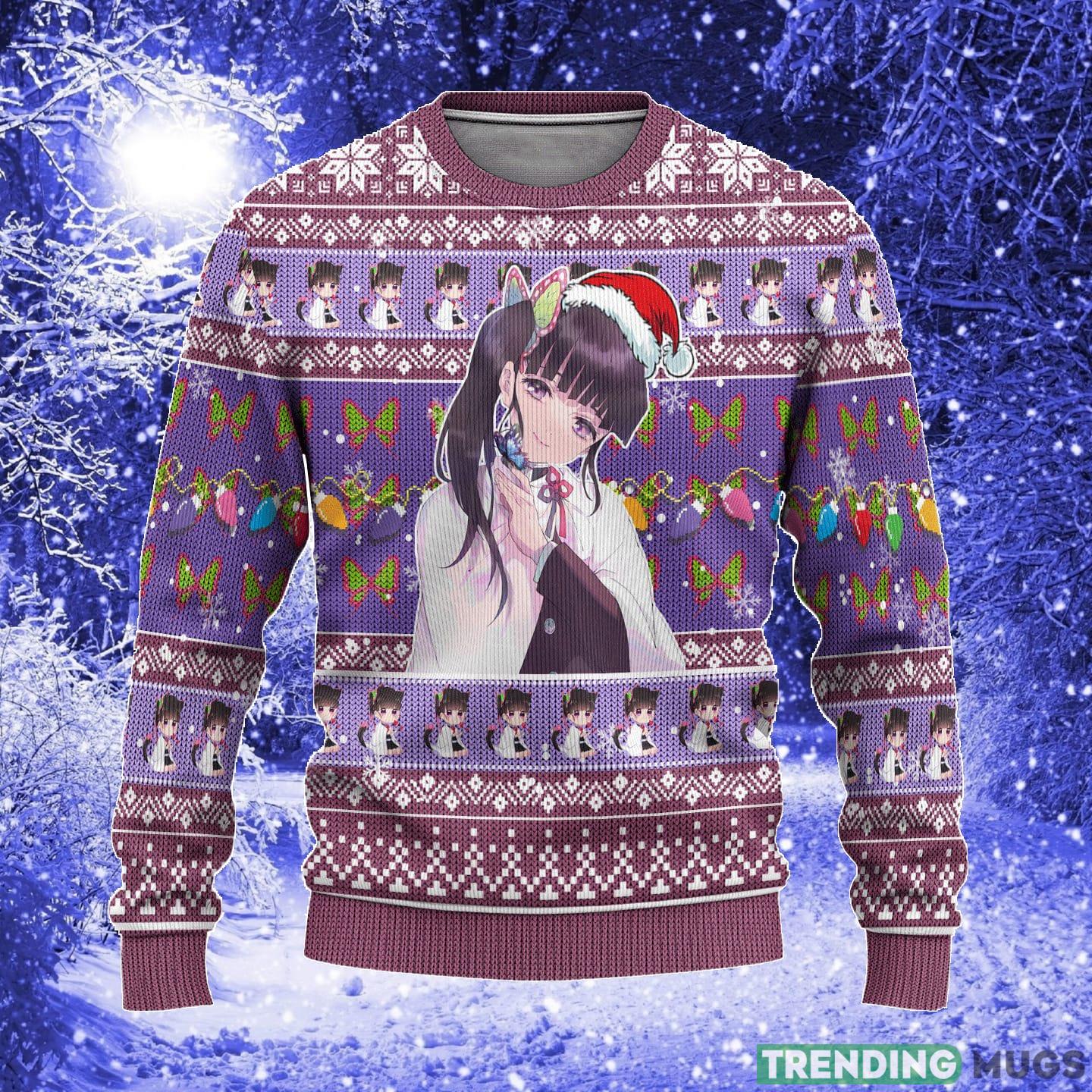 Demon Slayer Kanao Tsuyuri Anime Xmas Women Mens Ugly Christmas Sweater - Demon Slayer Kanao Tsuyuri Anime Ugly Christmas Sweater Xmas Gift_1 Demon Slayer Kanao Tsuyuri Anime Xmas Women Mens Ugly Christmas Sweater - Demon Slayer Kanao Tsuyuri Anime Ugly Christmas Sweater Xmas Gift_1