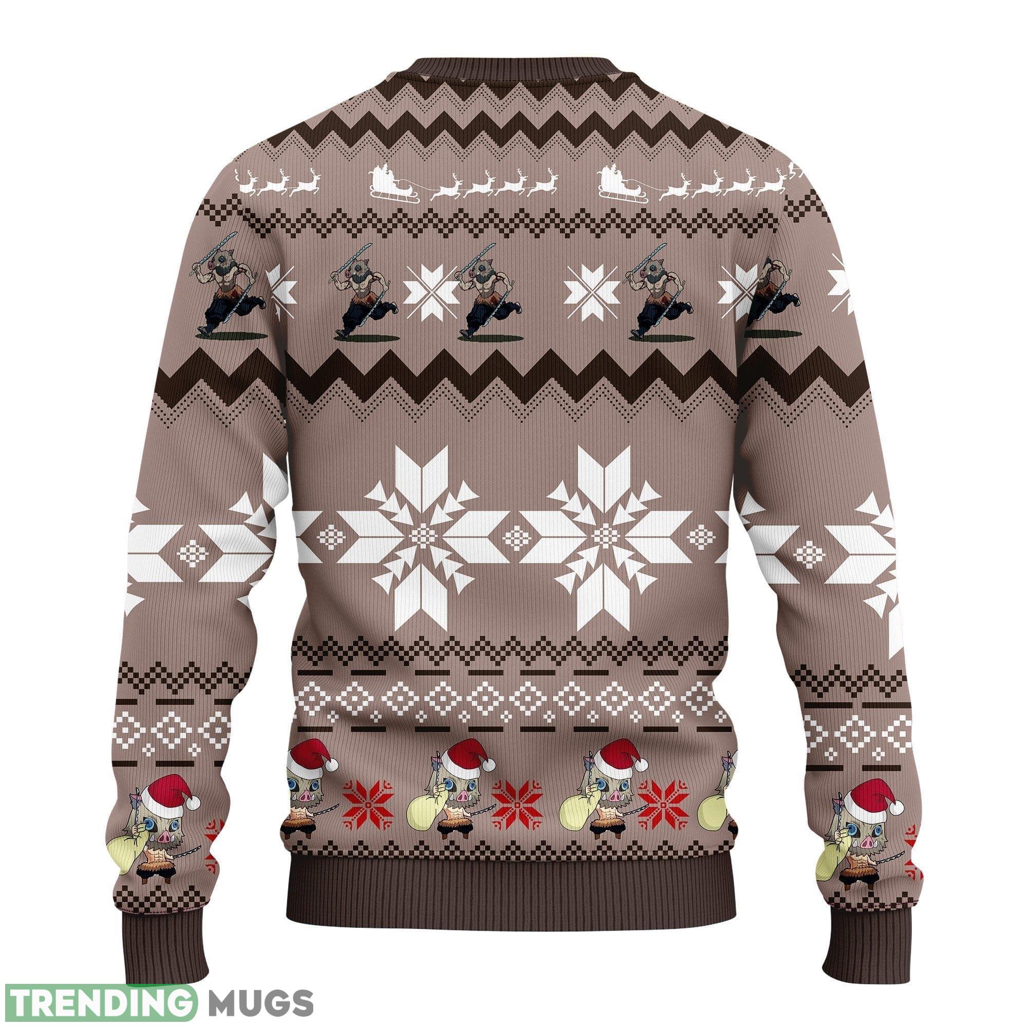 Demon Slayer Kimetsu No Yaiba Hashibira Inosuke Ideas Ugly Christmas Sweater Gift Thanksgiving 3D Sweater Demon Slayer Kimetsu No Yaiba Hashibira Inosuke Ideas Ugly Christmas Sweater Gift Thanksgiving 3D Sweater