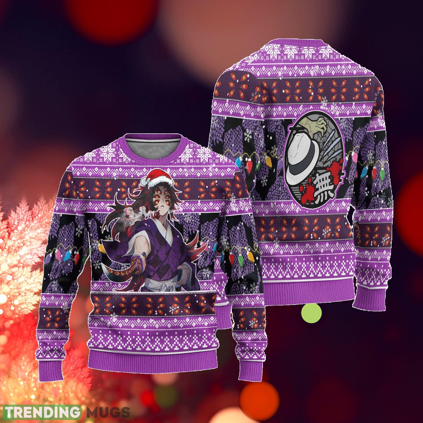 Demon Slayer Kokushibo Anime Xmas Ideas Ugly Christmas Sweater Gift Thanksgiving 3D Sweater Demon Slayer Kokushibo Anime Xmas Ideas Ugly Christmas Sweater Gift Thanksgiving 3D Sweater