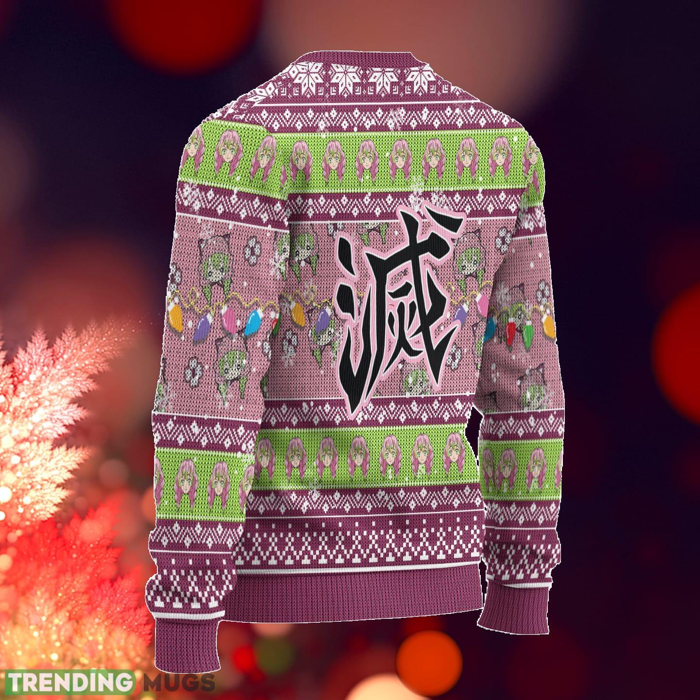 Demon Slayer Mitsuri Kanroji Anime Xmas Ideas Ugly Christmas Sweater Gift Thanksgiving 3D Sweater Demon Slayer Mitsuri Kanroji Anime Xmas Ideas Ugly Christmas Sweater Gift Thanksgiving 3D Sweater