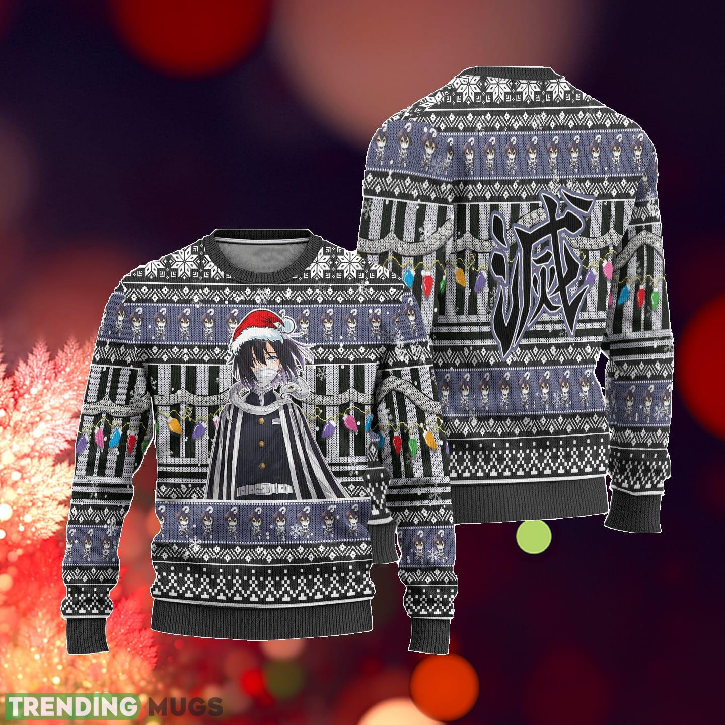 Demon Slayer Obanai Iguro Anime Xmas Ideas Ugly Christmas Sweater Gift Thanksgiving 3D Sweater Demon Slayer Obanai Iguro Anime Xmas Ideas Ugly Christmas Sweater Gift Thanksgiving 3D Sweater