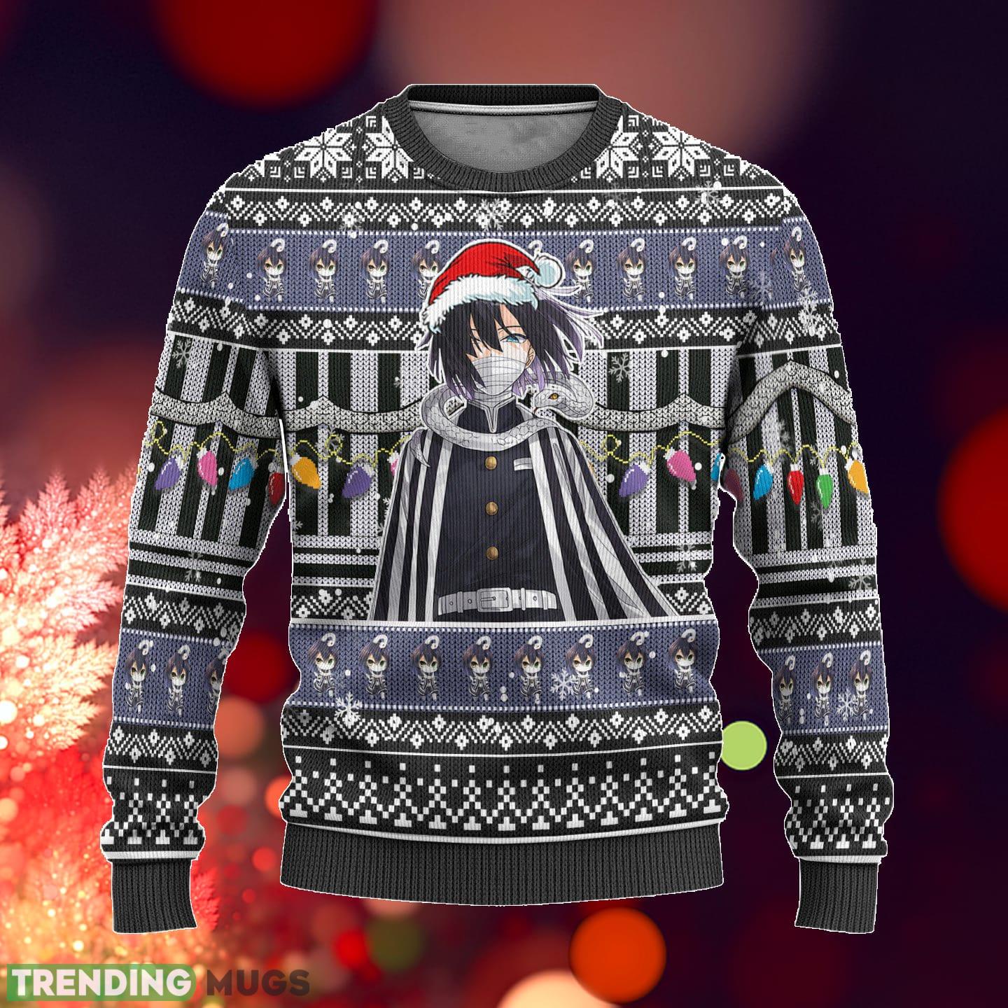 Demon Slayer Obanai Iguro Anime Xmas Ideas Ugly Christmas Sweater Gift Thanksgiving - Demon Slayer Obanai Iguro Anime Xmas Ideas Ugly Christmas Sweater Gift Thanksgiving_1 Demon Slayer Obanai Iguro Anime Xmas Ideas Ugly Christmas Sweater Gift Thanksgiving - Demon Slayer Obanai Iguro Anime Xmas Ideas Ugly Christmas Sweater Gift Thanksgiving_1