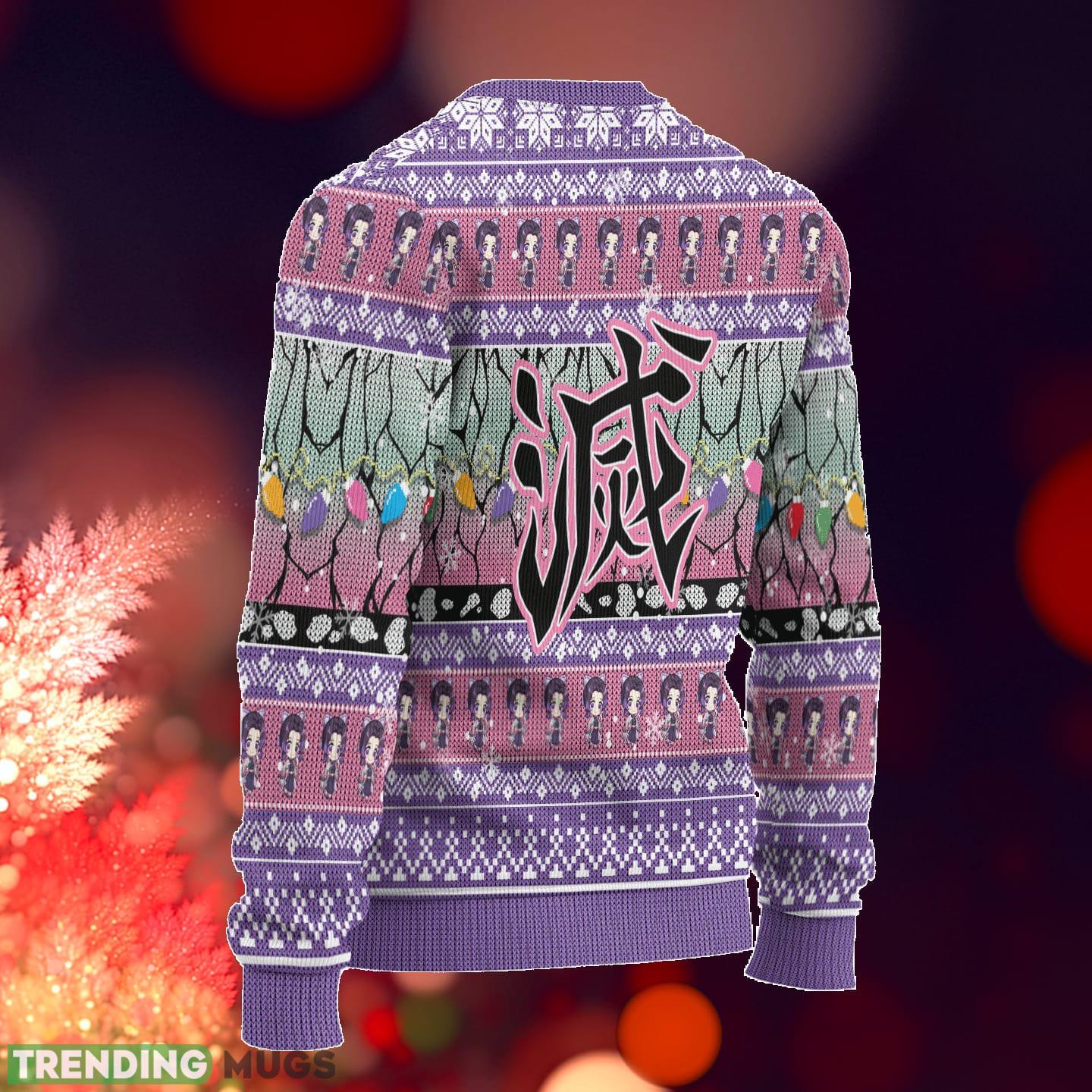 Demon Slayer Shinobu Kochou Anime Xmas Ideas Ugly Christmas Sweater Gift Thanksgiving 3D Sweater Demon Slayer Shinobu Kochou Anime Xmas Ideas Ugly Christmas Sweater Gift Thanksgiving 3D Sweater