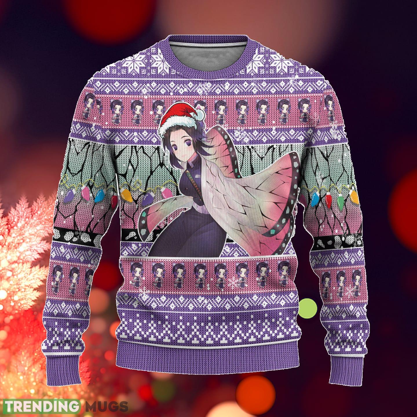 Demon Slayer Shinobu Kochou Anime Xmas Ideas Ugly Christmas Sweater Gift Thanksgiving - Demon Slayer Shinobu Kochou Anime Xmas Ideas Ugly Christmas Sweater Gift Thanksgiving_1 Demon Slayer Shinobu Kochou Anime Xmas Ideas Ugly Christmas Sweater Gift Thanksgiving - Demon Slayer Shinobu Kochou Anime Xmas Ideas Ugly Christmas Sweater Gift Thanksgiving_1