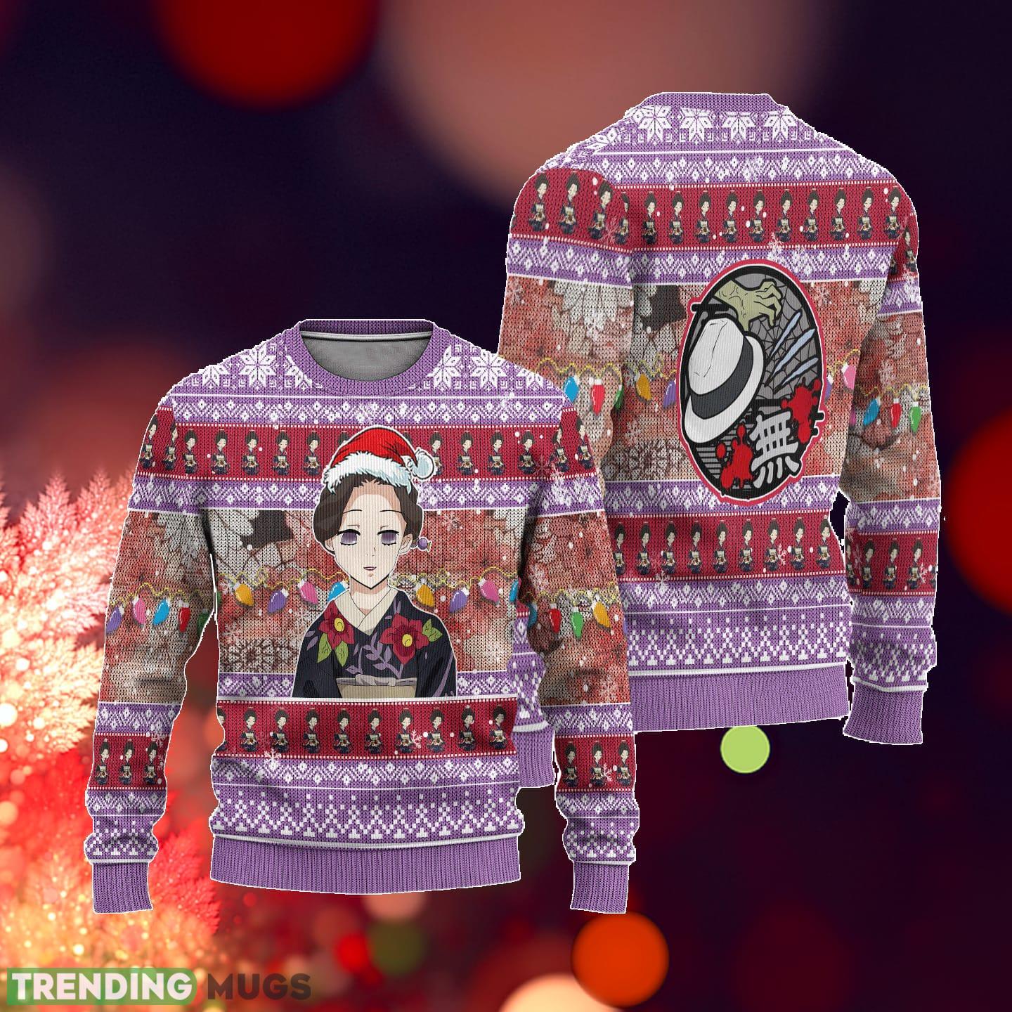 Demon Slayer Tamayo Anime Xmas Ideas Ugly Christmas Sweater Gift Thanksgiving 3D Sweater Demon Slayer Tamayo Anime Xmas Ideas Ugly Christmas Sweater Gift Thanksgiving 3D Sweater