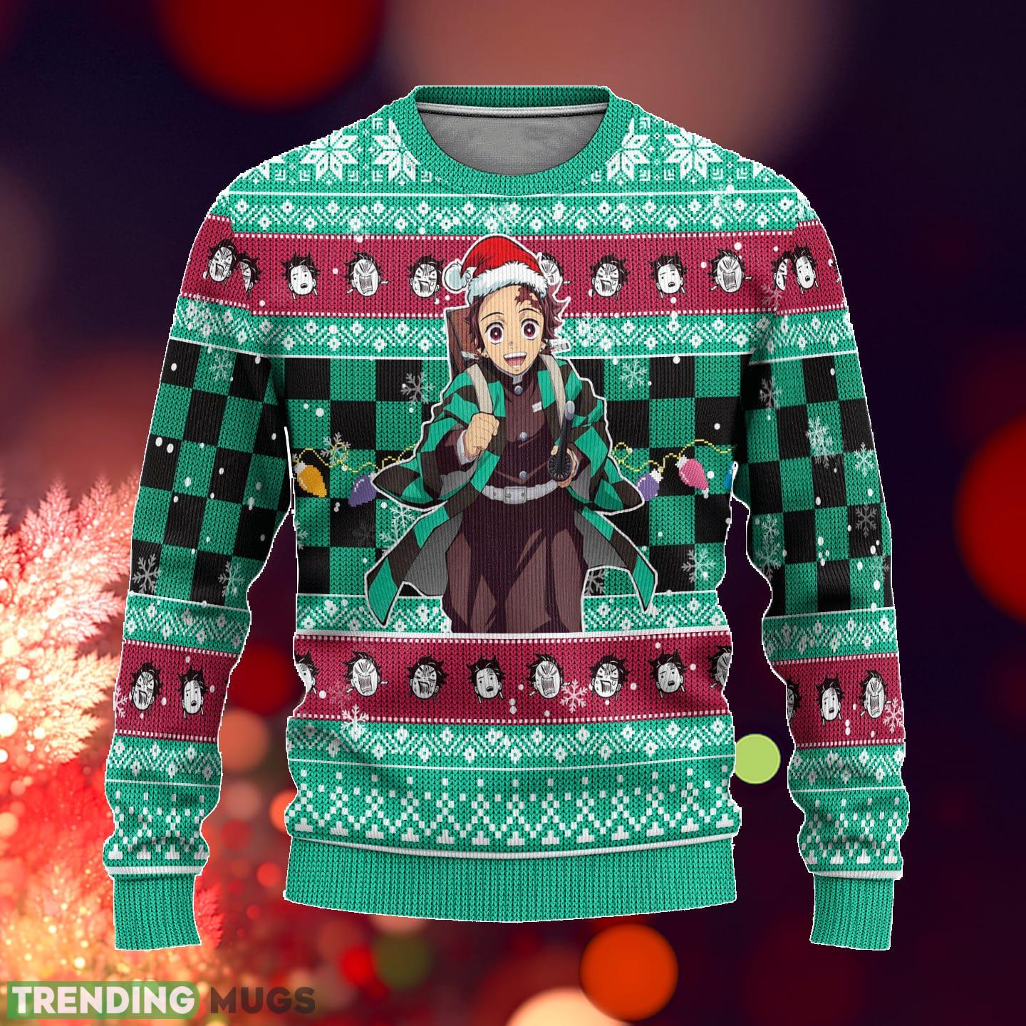 Demon Slayer Tanjiro Kamado Anime Xmas Ideas Ugly Christmas Sweater Gift Thanksgiving - Demon Slayer Tanjiro Kamado Anime Xmas Ideas Ugly Christmas Sweater Gift Thanksgiving_1 Demon Slayer Tanjiro Kamado Anime Xmas Ideas Ugly Christmas Sweater Gift Thanksgiving - Demon Slayer Tanjiro Kamado Anime Xmas Ideas Ugly Christmas Sweater Gift Thanksgiving_1
