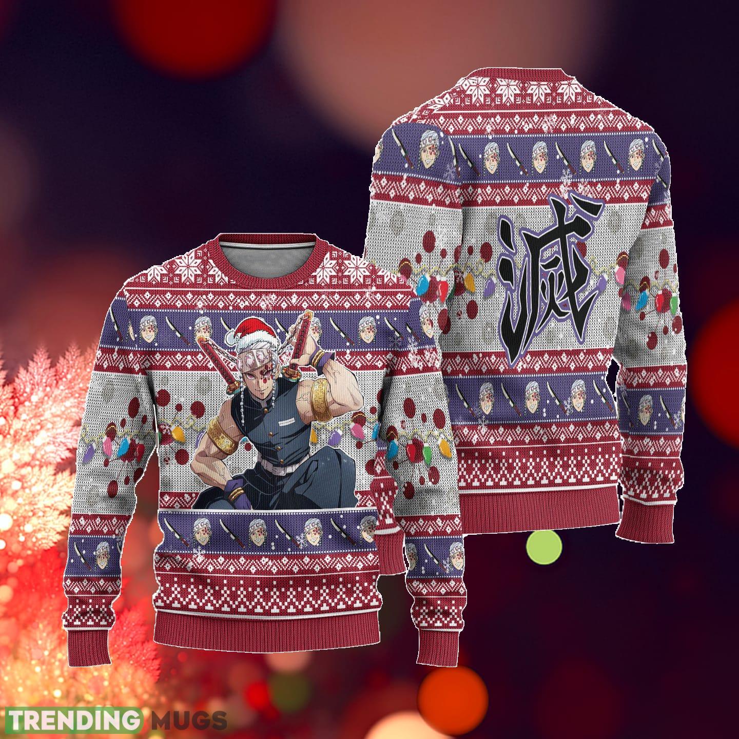 Demon Slayer Tengen Uzui Anime Xmas Ideas Ugly Christmas Sweater Gift Thanksgiving 3D Sweater Demon Slayer Tengen Uzui Anime Xmas Ideas Ugly Christmas Sweater Gift Thanksgiving 3D Sweater