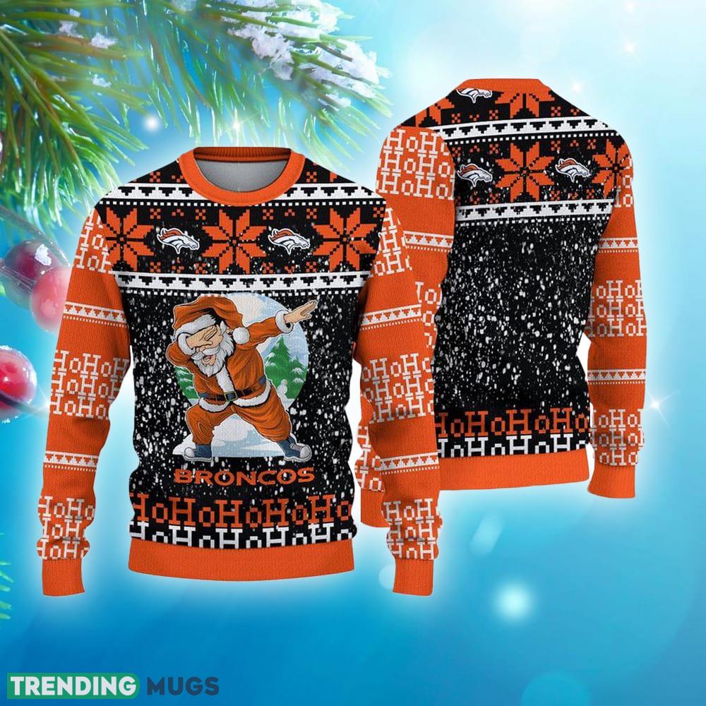 Denver Broncos Printed Santa Claus Ho Ho Ho Show Team Spirit NFL Ugly Christmas Sweater - Denver Broncos Printed Santa Claus Ho Ho Ho Show Team Spirit NFL Ugly Christmas Sweater Denver Broncos Printed Santa Claus Ho Ho Ho Show Team Spirit NFL Ugly Christmas Sweater - Denver Broncos Printed Santa Claus Ho Ho Ho Show Team Spirit NFL Ugly Christmas Sweater