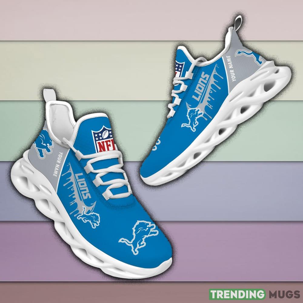 Detroit Lions Drip Logo NFL Max Soul Shoes Custom Name For Men And Women Running Sneakers Max Soul Detroit Lions Drip Logo NFL Max Soul Shoes Custom Name For Men And Women Running Sneakers Max Soul