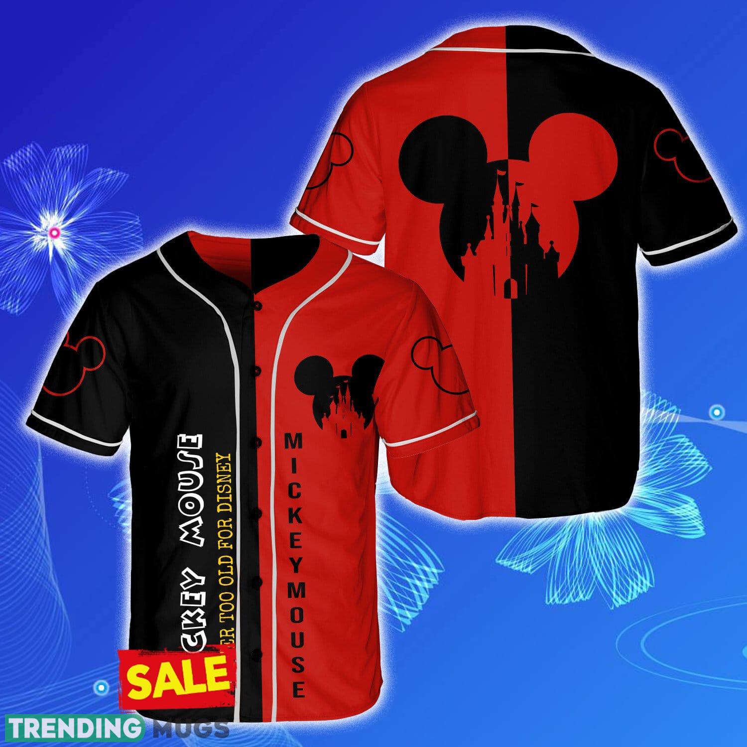 Disney Mickey Mouse Baseball Jersey Shirt Short Sleeve - Disney Mickey Mouse Baseball Jersey Shirt Short Sleeve Disney Mickey Mouse Baseball Jersey Shirt Short Sleeve - Disney Mickey Mouse Baseball Jersey Shirt Short Sleeve