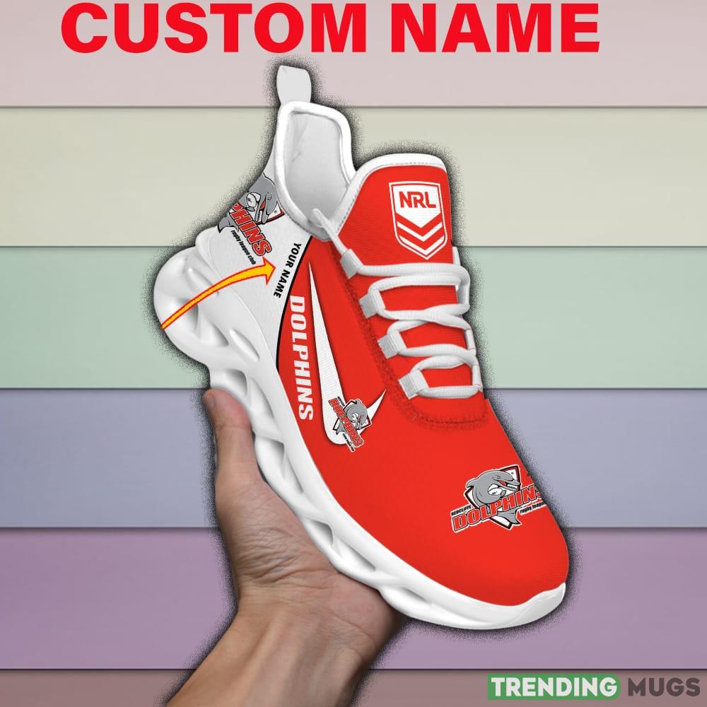 Dolphins NRL MAX SOUL SHOES Custom Name For Men And Women Running Sneakers Max Soul Dolphins NRL MAX SOUL SHOES Custom Name For Men And Women Running Sneakers Max Soul