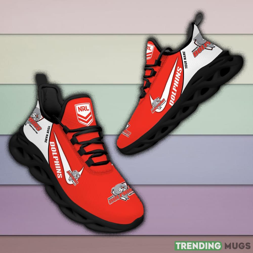 Dolphins NRL MAX SOUL SHOES Custom Name For Men And Women Running Sneakers Max Soul Dolphins NRL MAX SOUL SHOES Custom Name For Men And Women Running Sneakers Max Soul