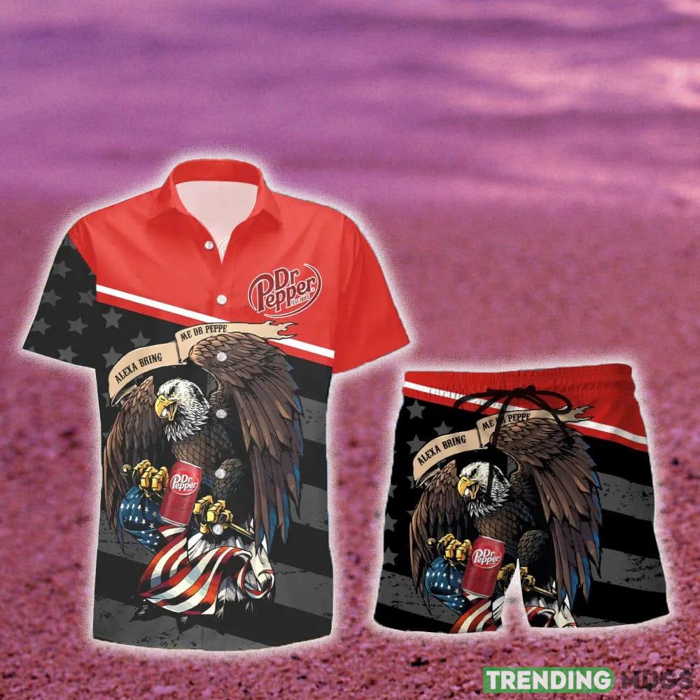 Dr Pepper Eagle American Flag Gift Hawaiian Set Shirt And Short Summer Beach Hawaiian & Short Dr Pepper Eagle American Flag Gift Hawaiian Set Shirt And Short Summer Beach Hawaiian & Short
