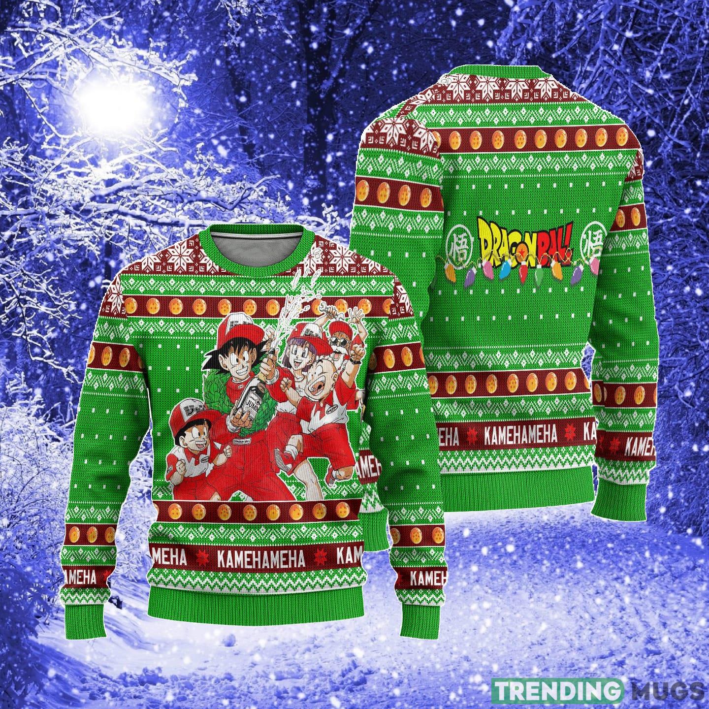 Dragon Ball Anime Characters Xmas Women Mens Ugly Christmas Sweater 3D Sweater Dragon Ball Anime Characters Xmas Women Mens Ugly Christmas Sweater 3D Sweater