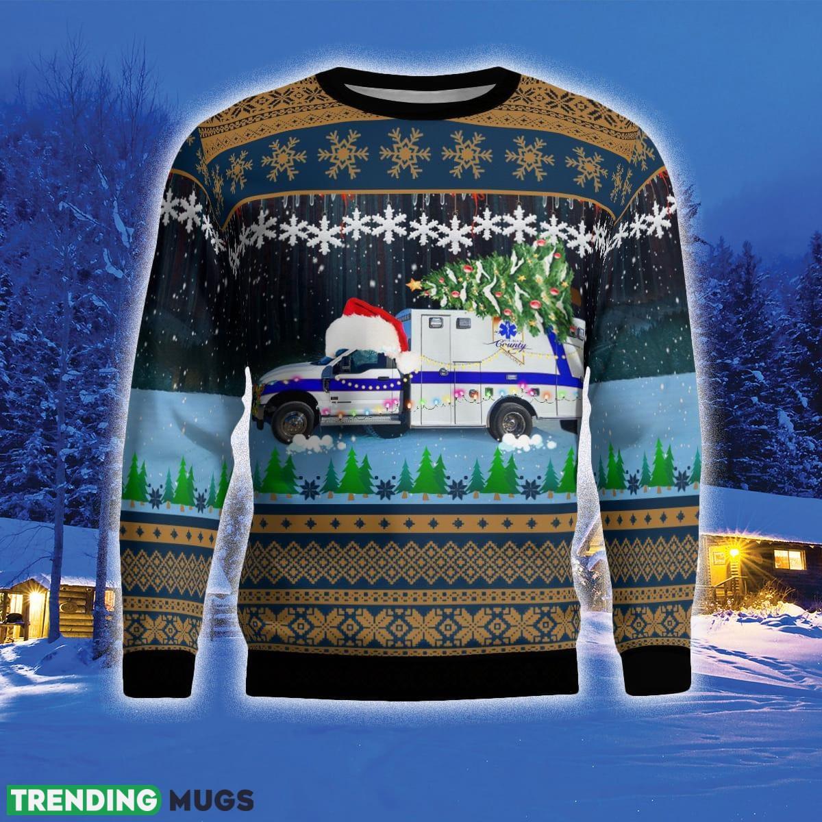 Elko County Ambulance Service Elko Nevada Christmas ulgy Sweater Gift For Men And Women 3D Sweater Elko County Ambulance Service Elko Nevada Christmas ulgy Sweater Gift For Men And Women 3D Sweater