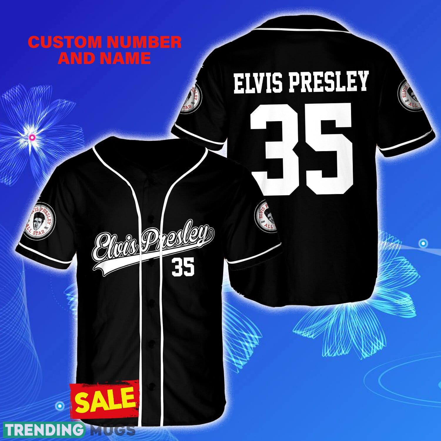Elvis Presley Style 7 Black Custom Number And Name Jersey Baseball Shirt - Elvis Presley Style 7 Black Custom Number And Name Jersey Baseball Shirt Elvis Presley Style 7 Black Custom Number And Name Jersey Baseball Shirt - Elvis Presley Style 7 Black Custom Number And Name Jersey Baseball Shirt