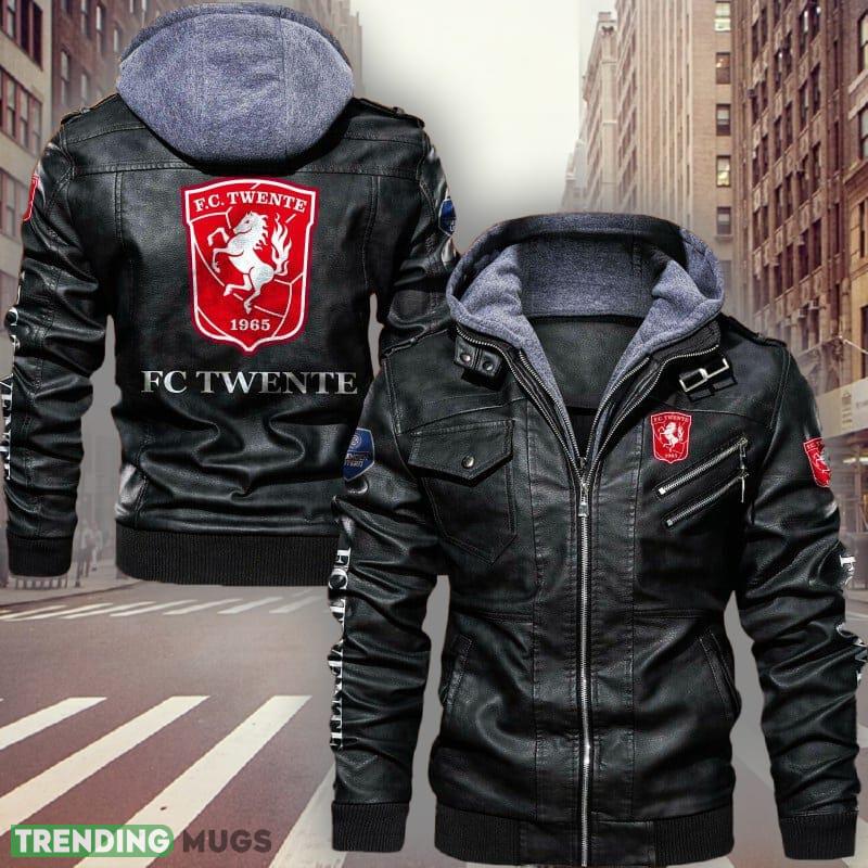 Eredivisie FC Twente Logo 5 Brown And Black Leather Jacket For Men And Women - Eredivisie FC Twente Leather Jacket_1 Eredivisie FC Twente Logo 5 Brown And Black Leather Jacket For Men And Women - Eredivisie FC Twente Leather Jacket_1