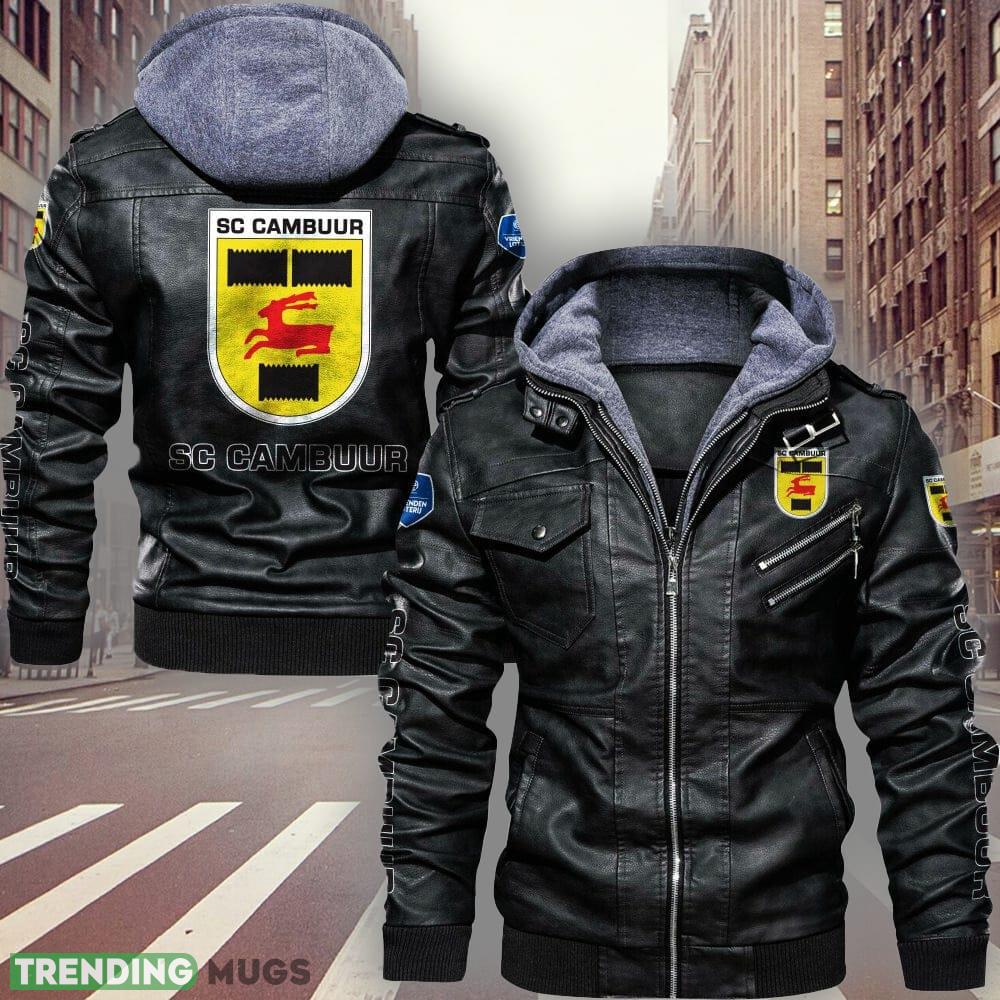 Eredivisie SC Cambuur Brown And Black Leather Jacket For Men And Women - Eredivisie SC Cambuur Leather Jacket_1 Eredivisie SC Cambuur Brown And Black Leather Jacket For Men And Women - Eredivisie SC Cambuur Leather Jacket_1