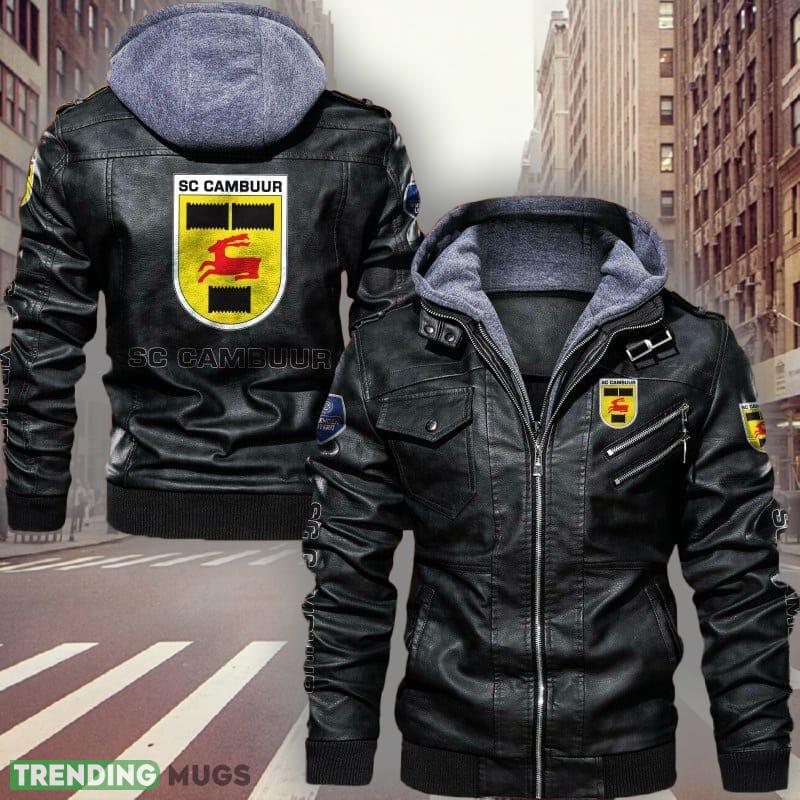 Eredivisie SC Cambuur Logo 1 Brown And Black Leather Jacket For Men And Women - Eredivisie SC Cambuur Leather Jacket_1 Eredivisie SC Cambuur Logo 1 Brown And Black Leather Jacket For Men And Women - Eredivisie SC Cambuur Leather Jacket_1