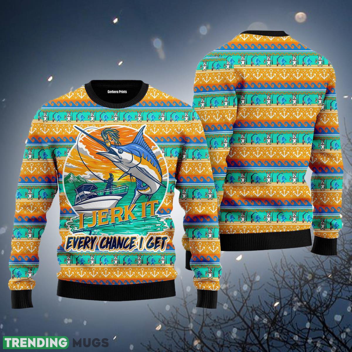 Fishing I Jerk It Every Change I Get Ugly Christmas Sweater Gift For Men Women - Fishing I Jerk It Every Change I Get Ugly Christmas Sweater For Women & Men - Adult - Couples - Gift for Fishing Lovers_2 Fishing I Jerk It Every Change I Get Ugly Christmas Sweater Gift For Men Women - Fishing I Jerk It Every Change I Get Ugly Christmas Sweater For Women & Men - Adult - Couples - Gift for Fishing Lovers_2