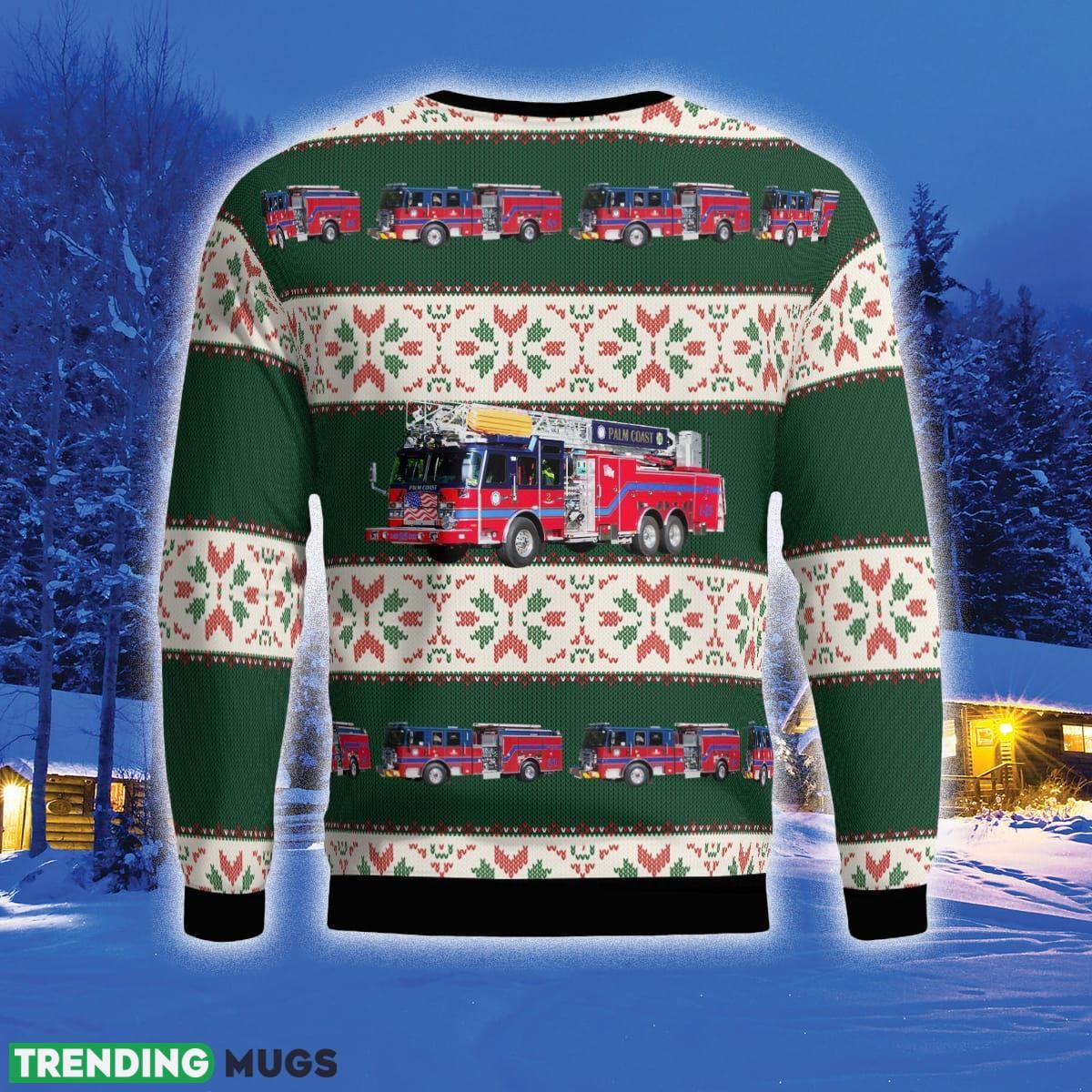 Florida Palm Coast Fire Department 3D Sweater For Men And Women Gift For Christmas 3D Sweater Florida Palm Coast Fire Department 3D Sweater For Men And Women Gift For Christmas 3D Sweater