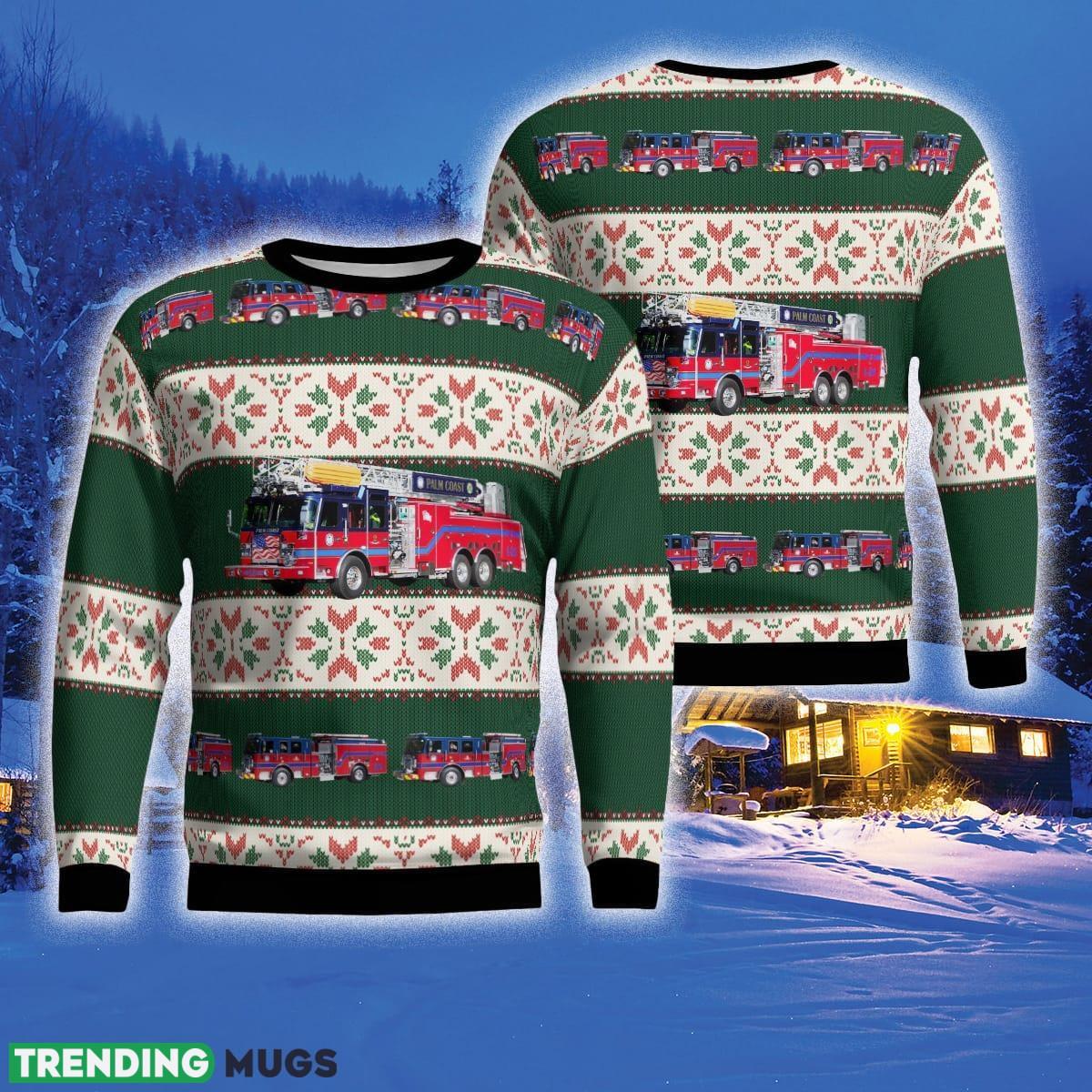 Florida Palm Coast Fire Department 3D Sweater For Men And Women Gift For Christmas - Florida, Palm Coast Fire Department Ugly Sweater_1 Florida Palm Coast Fire Department 3D Sweater For Men And Women Gift For Christmas - Florida, Palm Coast Fire Department Ugly Sweater_1