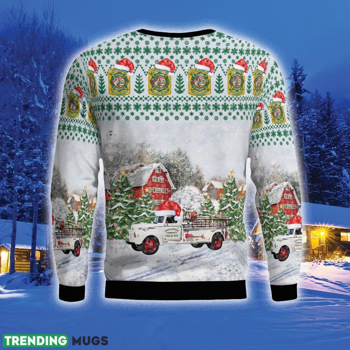Franklintown York County Pennsylvania Franklintown Community Fire Co 3D Sweater For Men And Women Gift For Christmas 3D Sweater Franklintown York County Pennsylvania Franklintown Community Fire Co 3D Sweater For Men And Women Gift For Christmas 3D Sweater