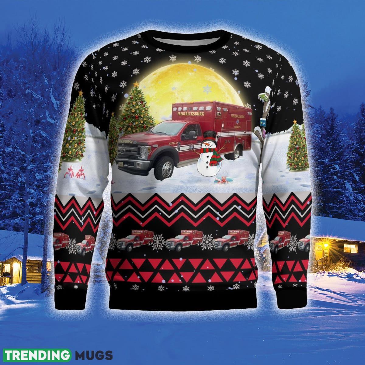 Fredericksburg Fire Department Medic 2 3D Sweater For Men And Women Gift For Christmas 3D Sweater Fredericksburg Fire Department Medic 2 3D Sweater For Men And Women Gift For Christmas 3D Sweater