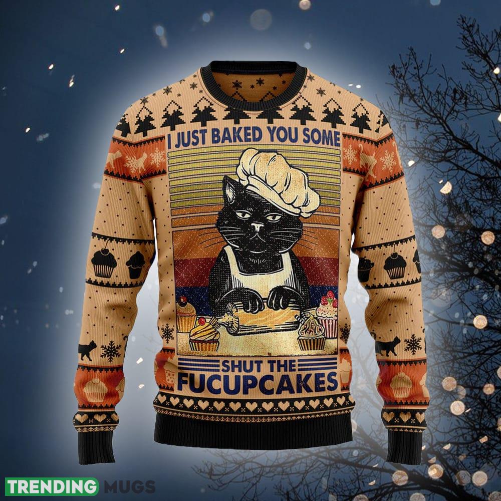 Funny Cat Bakes Cake Ugly Christmas Sweater Gift For Men Women - Funny Cat Bakes Cake Ugly Christmas Sweater For Men & Women Adult - Christmas Gifts_2 Funny Cat Bakes Cake Ugly Christmas Sweater Gift For Men Women - Funny Cat Bakes Cake Ugly Christmas Sweater For Men & Women Adult - Christmas Gifts_2
