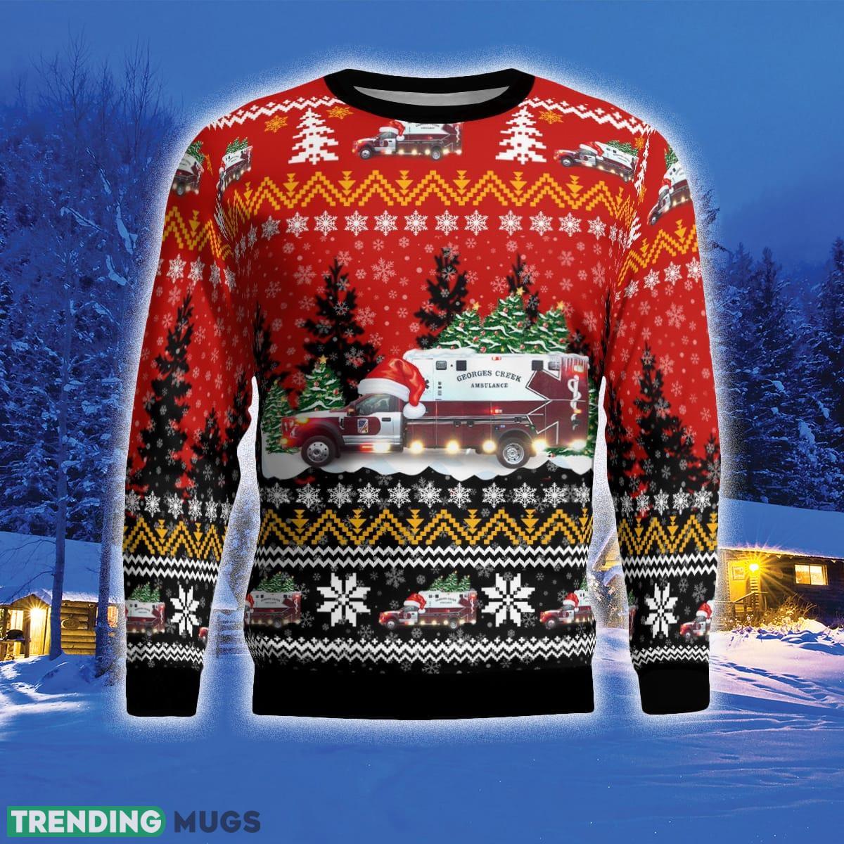 Georges Creek Ambulance Services 3D Sweater For Men And Women Gift For Christmas 3D Sweater Georges Creek Ambulance Services 3D Sweater For Men And Women Gift For Christmas 3D Sweater