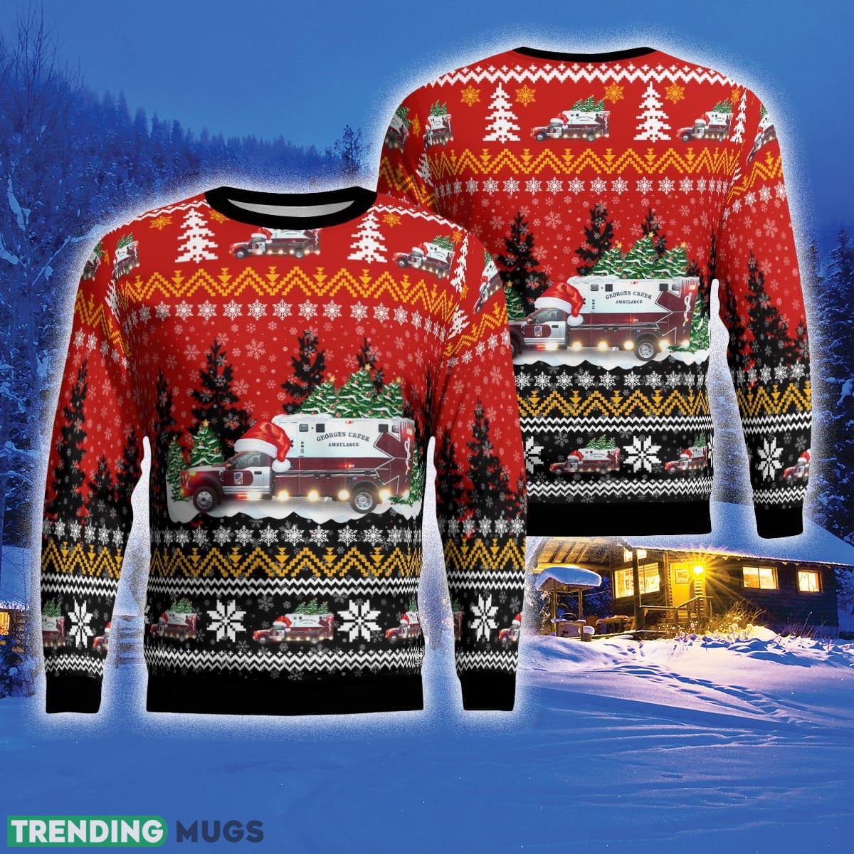 Georges Creek Ambulance Services 3D Sweater For Men And Women Gift For Christmas - Georges Creek Ambulance Services Christmas Ugly Sweater_1 Georges Creek Ambulance Services 3D Sweater For Men And Women Gift For Christmas - Georges Creek Ambulance Services Christmas Ugly Sweater_1