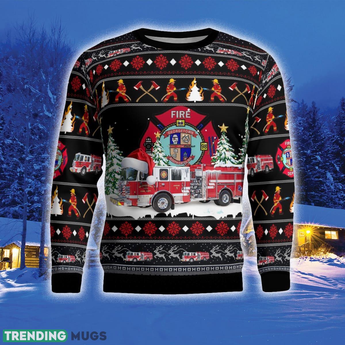 Georgetown South Carolina Georgetown Fire Department 3D Sweater Style 4 Gift For Ugly Christmas 3D Sweater Georgetown South Carolina Georgetown Fire Department 3D Sweater Style 4 Gift For Ugly Christmas 3D Sweater