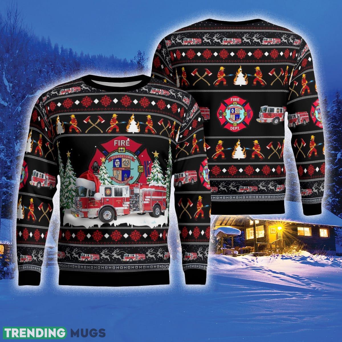 Georgetown South Carolina Georgetown Fire Department 3D Sweater Style 4 Gift For Ugly Christmas - Georgetown, South Carolina, Georgetown Fire Department Ugly Sweater_1 Georgetown South Carolina Georgetown Fire Department 3D Sweater Style 4 Gift For Ugly Christmas - Georgetown, South Carolina, Georgetown Fire Department Ugly Sweater_1