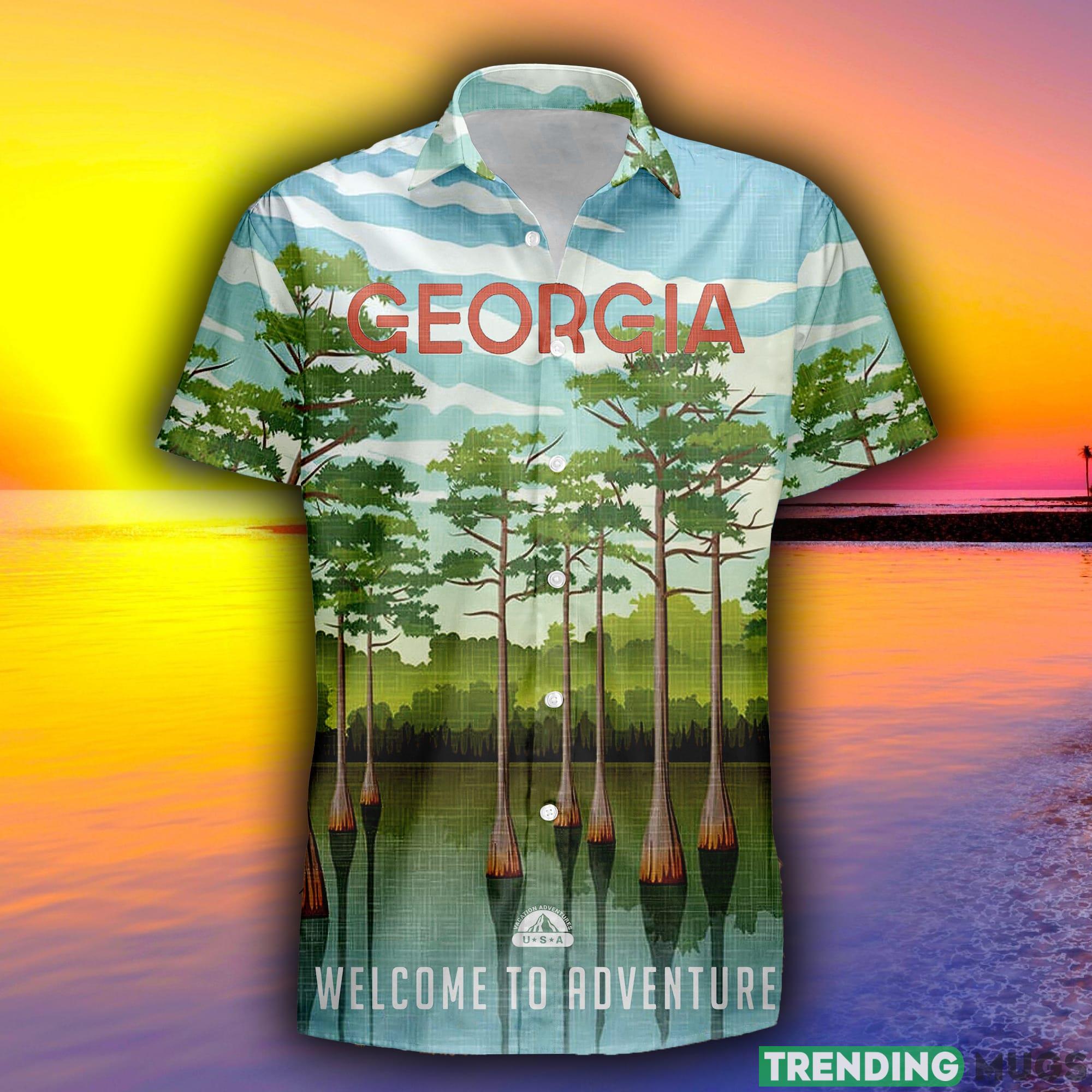 Georgia Retro Style Travel Summer 3D Hawaiian Shirt Gift For Men And Women Fans - Georgia Retro Style Travel Summer 3D Hawaiian Shirt Gift For Men And Women Fans Georgia Retro Style Travel Summer 3D Hawaiian Shirt Gift For Men And Women Fans - Georgia Retro Style Travel Summer 3D Hawaiian Shirt Gift For Men And Women Fans