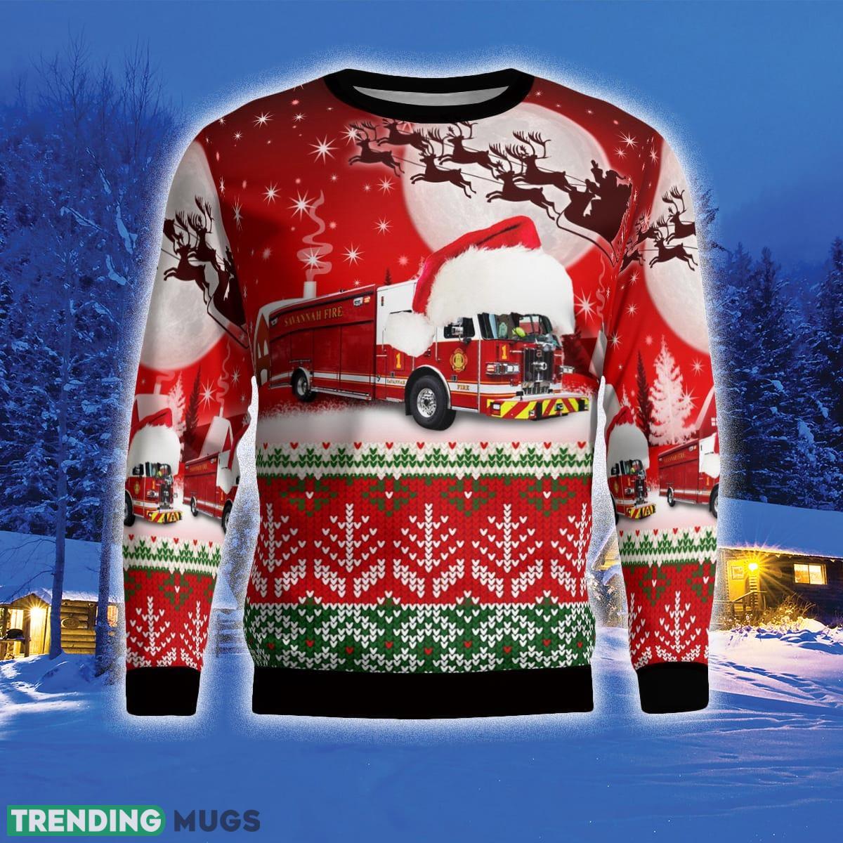 Georgia Savannah Fire & Emergency Services 3D Sweater For Men And Women Gift For Christmas 3D Sweater Georgia Savannah Fire & Emergency Services 3D Sweater For Men And Women Gift For Christmas 3D Sweater