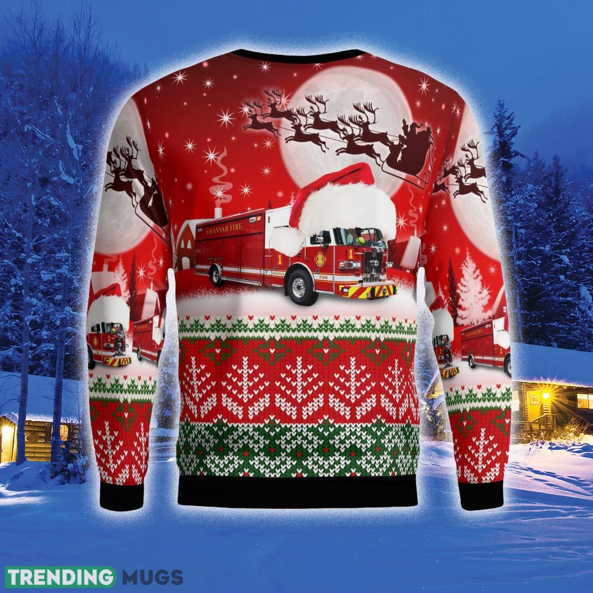 Georgia Savannah Fire & Emergency Services 3D Sweater For Men And Women Gift For Christmas 3D Sweater Georgia Savannah Fire & Emergency Services 3D Sweater For Men And Women Gift For Christmas 3D Sweater