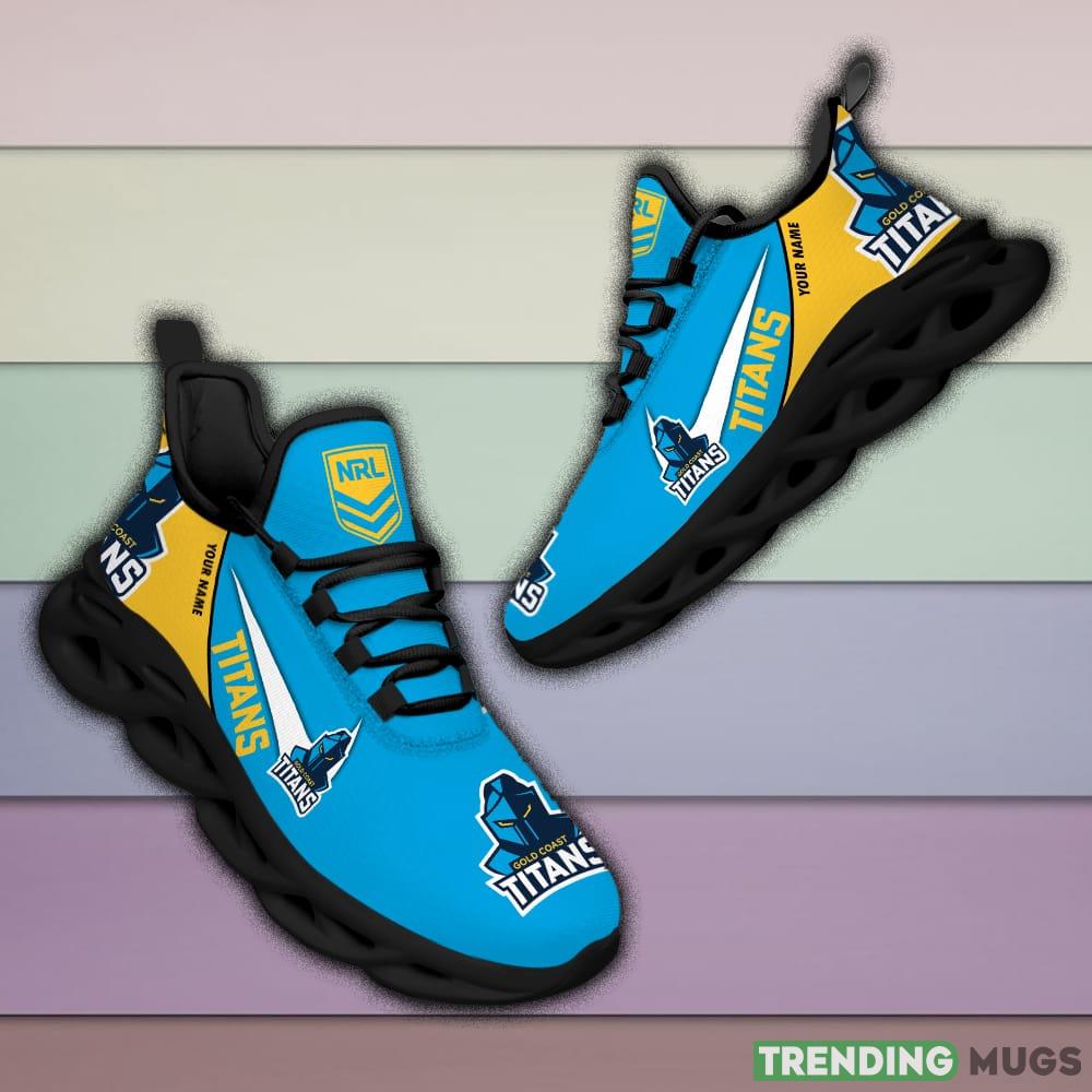Gold Coast Titans NRL MAX SOUL SHOES Custom Name For Men And Women Running Sneakers Max Soul Gold Coast Titans NRL MAX SOUL SHOES Custom Name For Men And Women Running Sneakers Max Soul