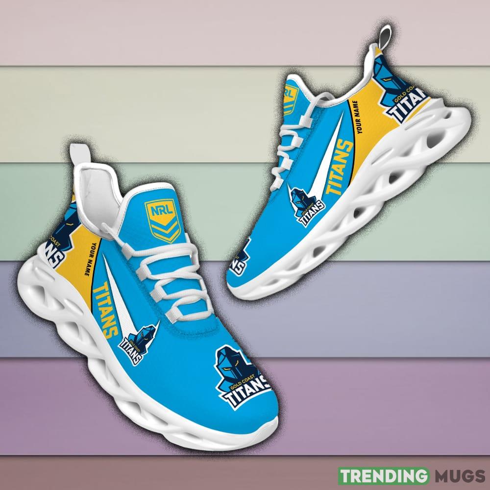 Gold Coast Titans NRL MAX SOUL SHOES Custom Name For Men And Women Running Sneakers Max Soul Gold Coast Titans NRL MAX SOUL SHOES Custom Name For Men And Women Running Sneakers Max Soul