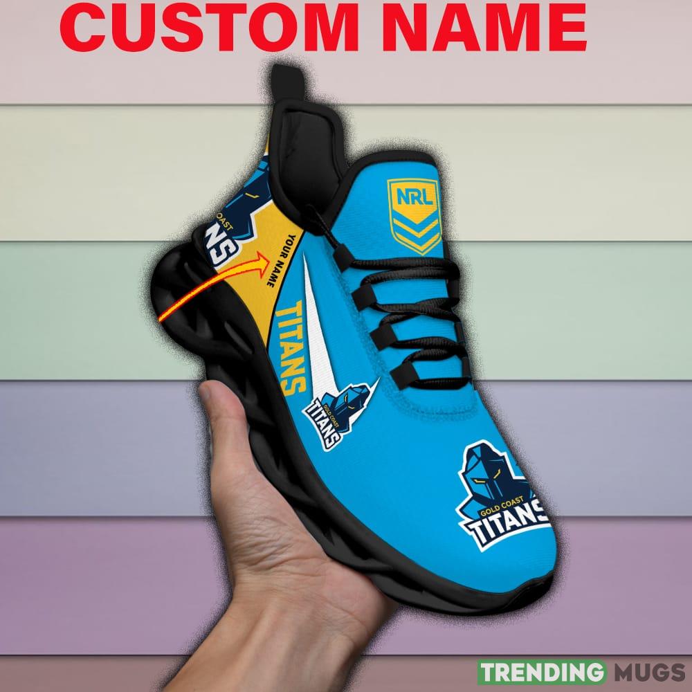 Gold Coast Titans NRL MAX SOUL SHOES Custom Name For Men And Women Running Sneakers - Gold Coast Titans-Personalized NRL MAX SOUL SHOES_1 Gold Coast Titans NRL MAX SOUL SHOES Custom Name For Men And Women Running Sneakers - Gold Coast Titans-Personalized NRL MAX SOUL SHOES_1