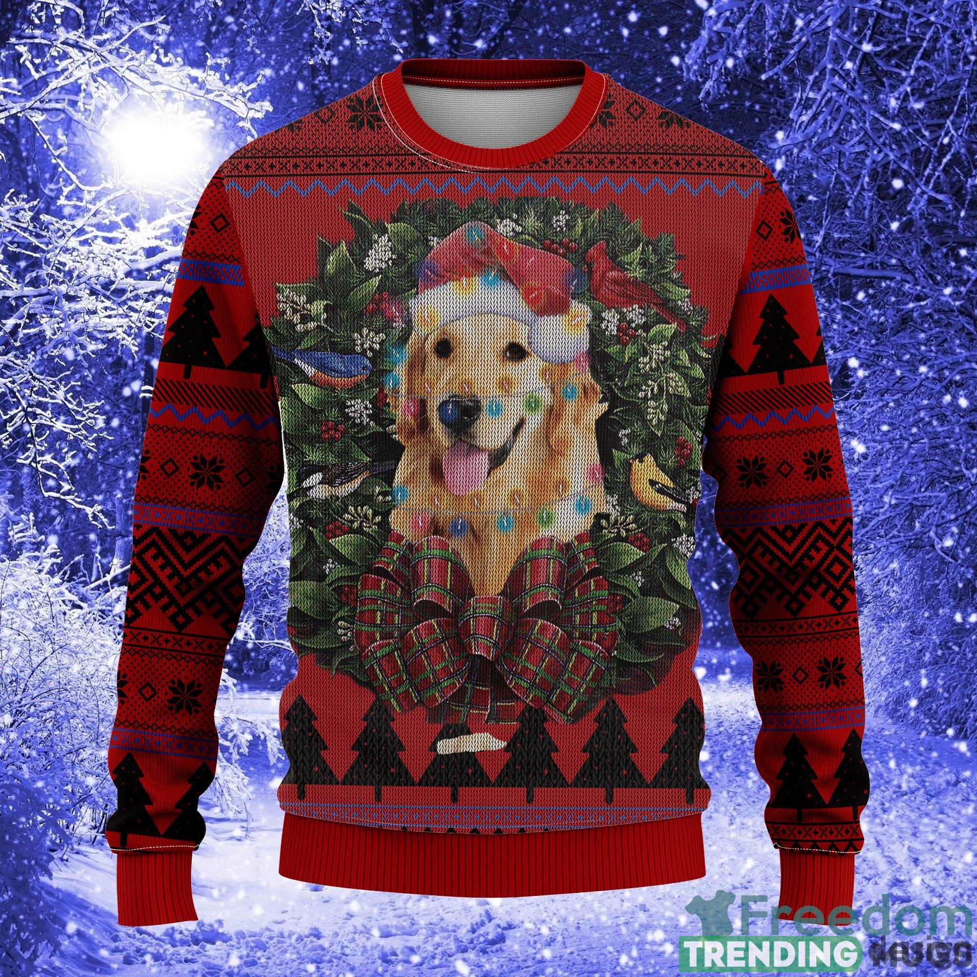 Golden Retriever Mc Thanksgiving Women Mens Ugly Christmas Sweater - Golden Retriever Mc Ugly Christmas Sweater Thanksgiving Gift_1 Golden Retriever Mc Thanksgiving Women Mens Ugly Christmas Sweater - Golden Retriever Mc Ugly Christmas Sweater Thanksgiving Gift_1