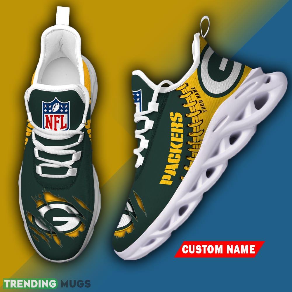 Green Bay Packers Chunky Sneakers Custom Name NFL Max Soul Shoes Gift For Fans - Green Bay Packers Custom Name NFL Max Soul Shoes_2 Green Bay Packers Chunky Sneakers Custom Name NFL Max Soul Shoes Gift For Fans - Green Bay Packers Custom Name NFL Max Soul Shoes_2