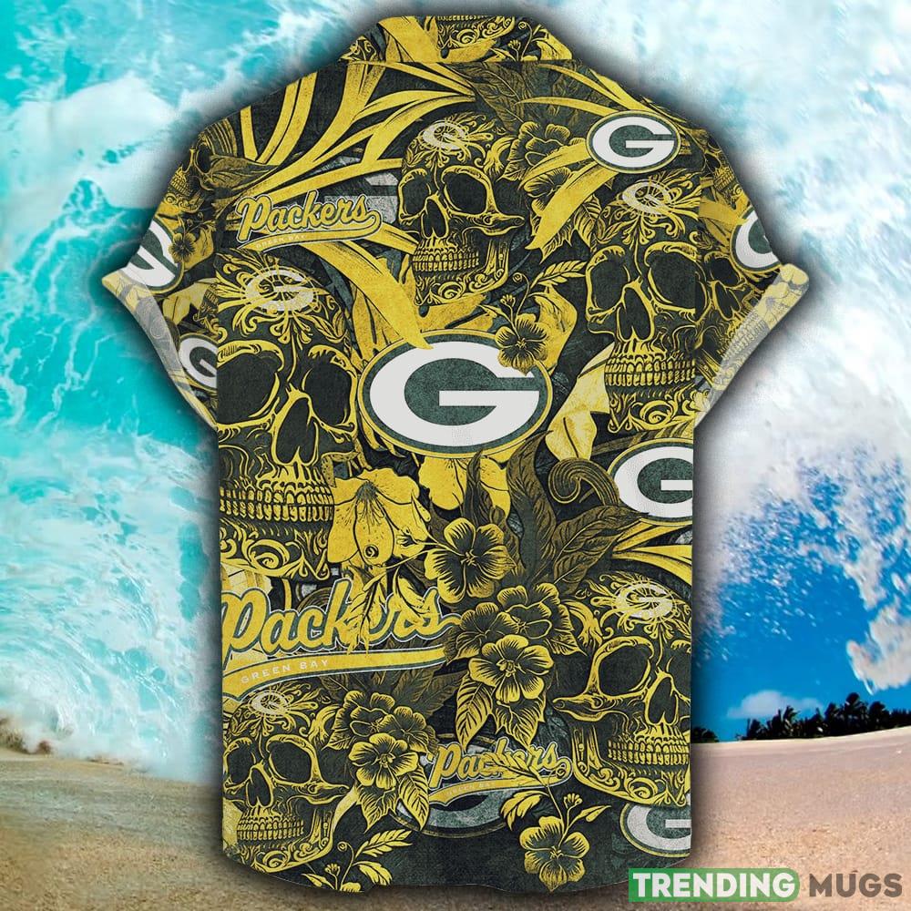 Green Bay Packers Hawaiian Jungle Skull NFL Beach Summer Men And Women For Fans Gift Hawaiian Shirt Green Bay Packers Hawaiian Jungle Skull NFL Beach Summer Men And Women For Fans Gift Hawaiian Shirt