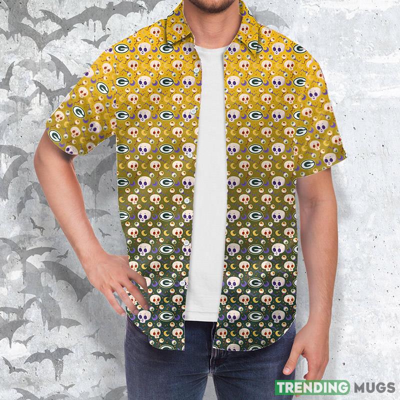Green Bay Packers Skull NFL Hawaii Shirt For Men And Women Gift Hawaiian Shirt Fans Hawaiian Shirt Green Bay Packers Skull NFL Hawaii Shirt For Men And Women Gift Hawaiian Shirt Fans Hawaiian Shirt