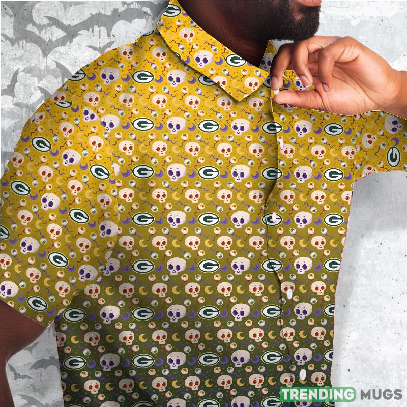 Green Bay Packers Skull NFL Hawaii Shirt For Men And Women Gift Hawaiian Shirt Fans Hawaiian Shirt Green Bay Packers Skull NFL Hawaii Shirt For Men And Women Gift Hawaiian Shirt Fans Hawaiian Shirt