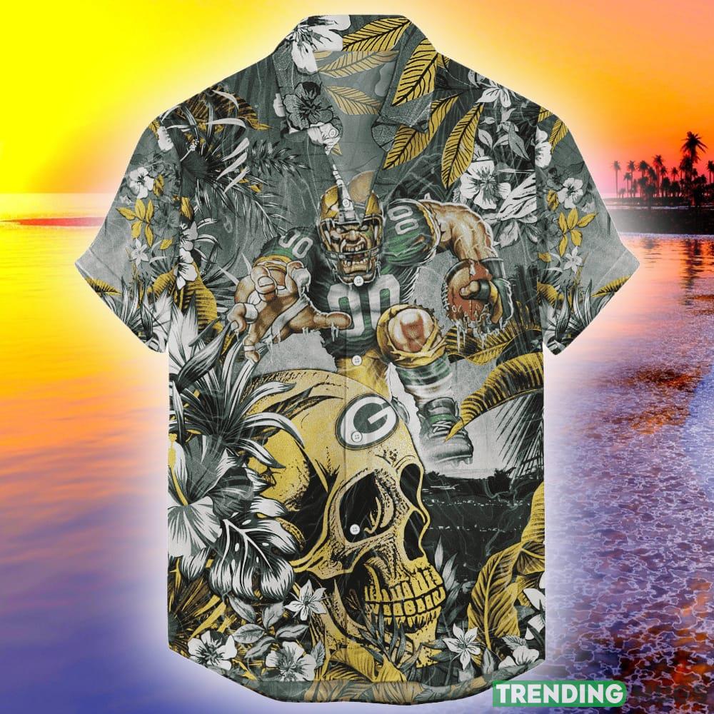 Green Bay Packers Tropical Skull NFL Design 8 Beach Hawaiian Shirt Men And Women For Fans Gift - Green Bay Packers Hawaiian Tropical Skull NFL 2023_1 Green Bay Packers Tropical Skull NFL Design 8 Beach Hawaiian Shirt Men And Women For Fans Gift - Green Bay Packers Hawaiian Tropical Skull NFL 2023_1