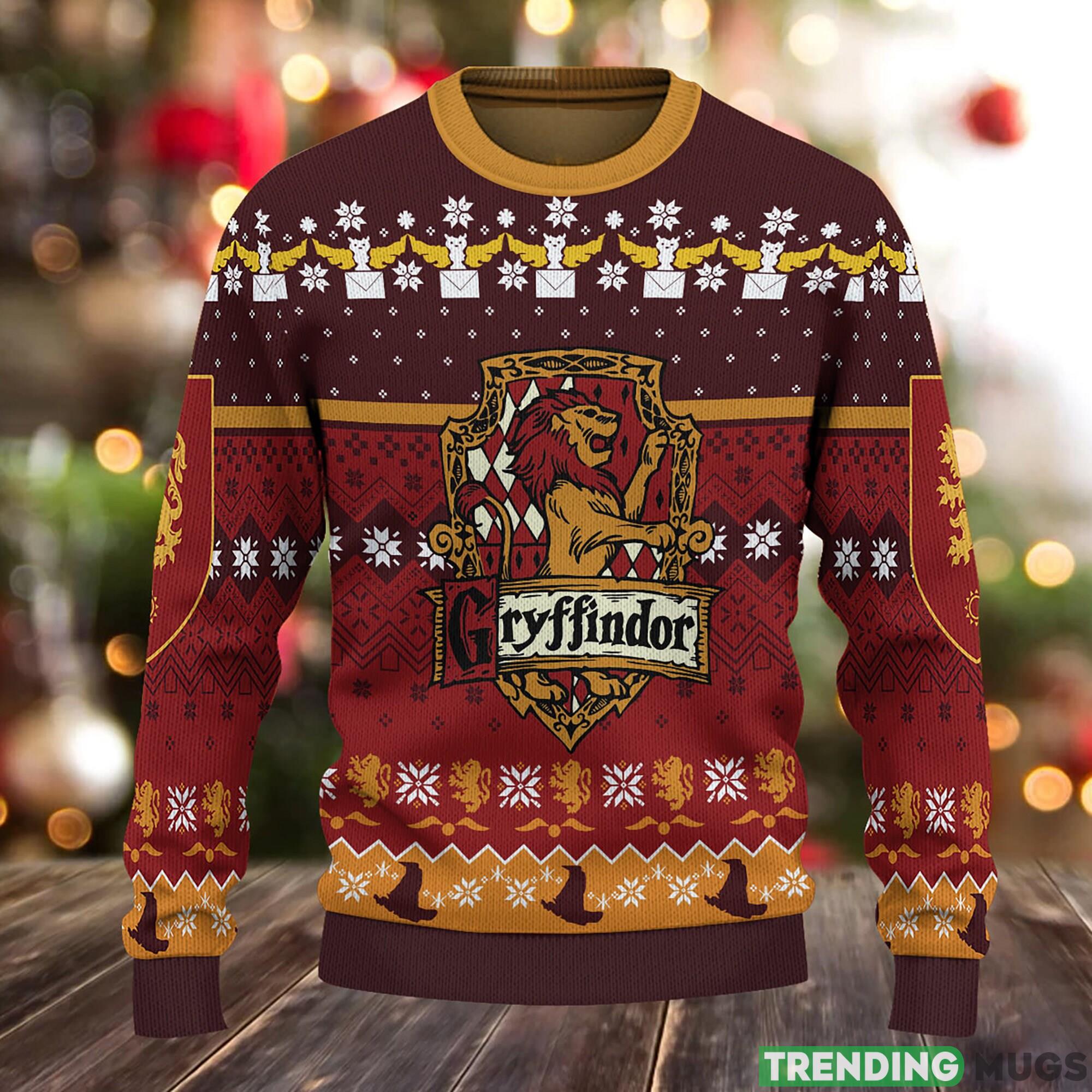 Gryffindor Crest Ugly Gryffindor Crest Ugly Gift Christmas 3D Sweater For Men And Women 3D Sweater Gryffindor Crest Ugly Gryffindor Crest Ugly Gift Christmas 3D Sweater For Men And Women 3D Sweater
