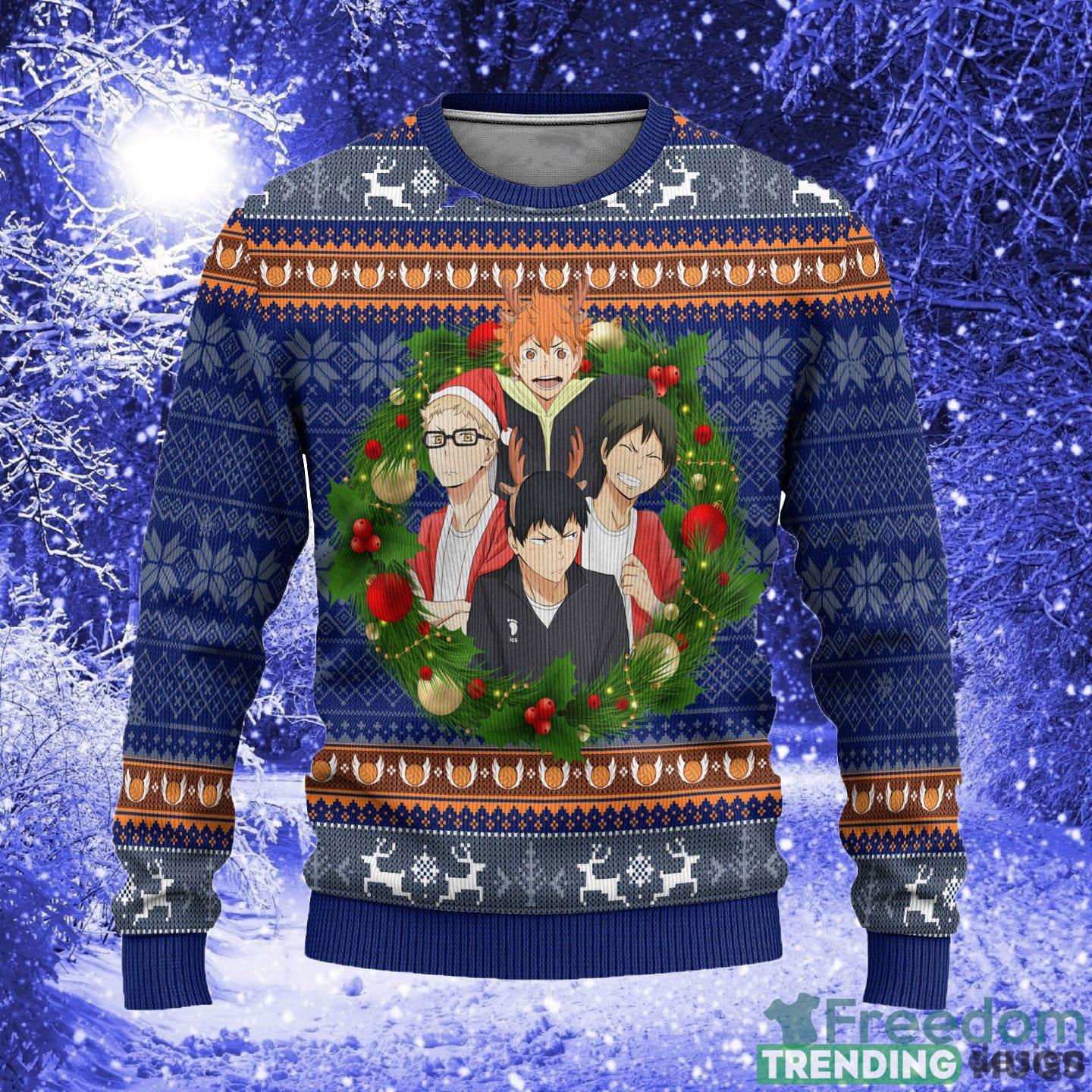 Haikyuu Anime Xmas Women Mens Ugly Christmas Sweater 3D Sweater Haikyuu Anime Xmas Women Mens Ugly Christmas Sweater 3D Sweater