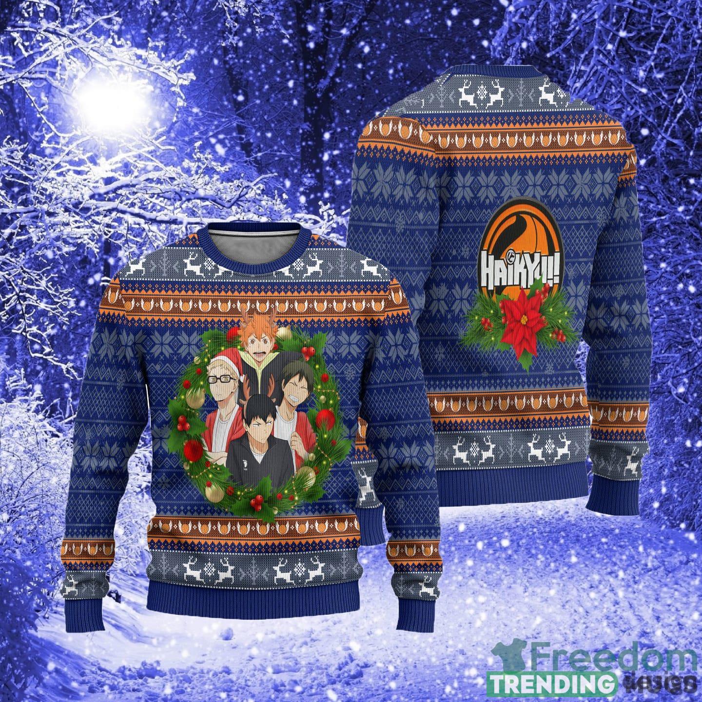 Haikyuu Anime Xmas Women Mens Ugly Christmas Sweater 3D Sweater Haikyuu Anime Xmas Women Mens Ugly Christmas Sweater 3D Sweater