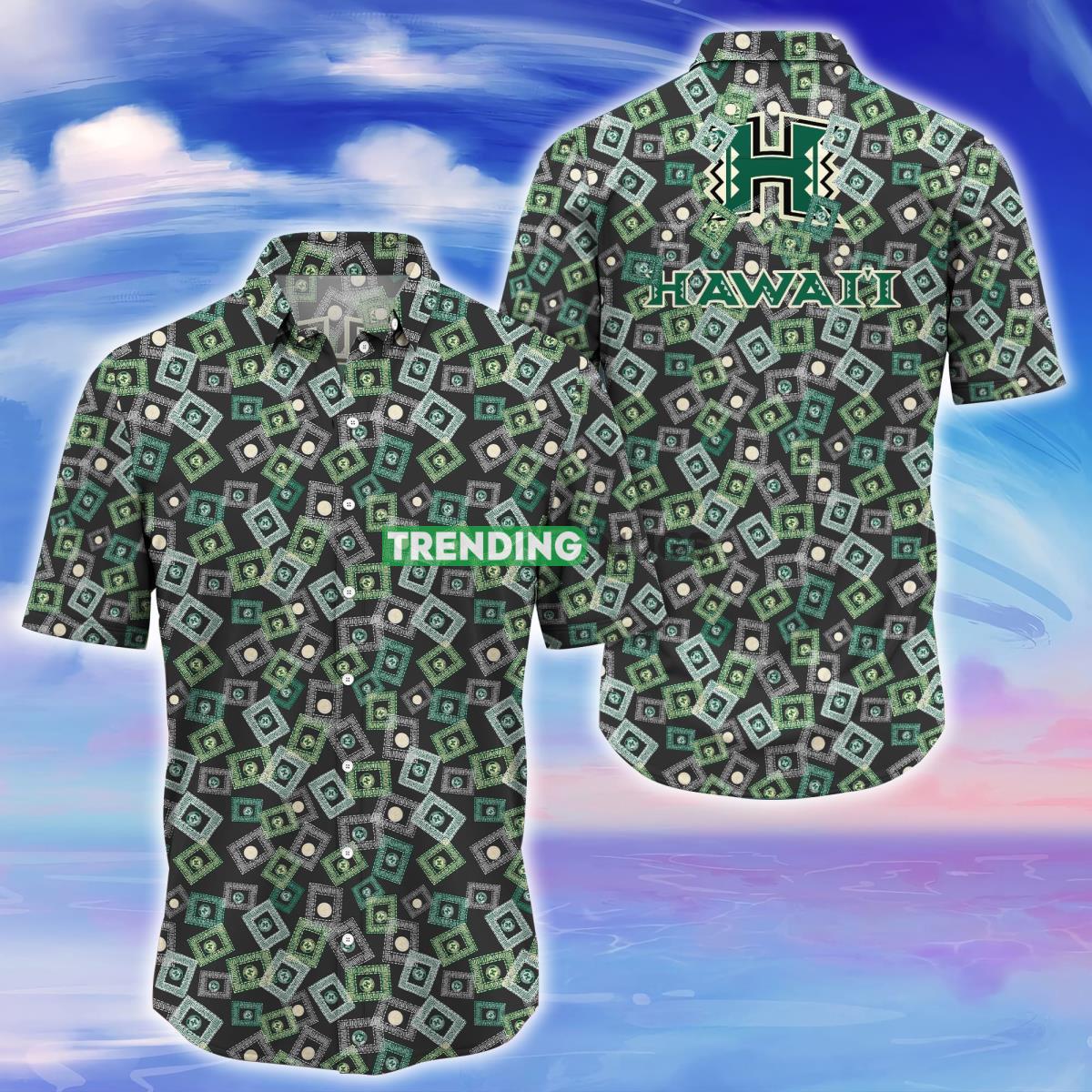 Hawaii Rainbow Warriors Trending Hawaiian Shirt Gift For Men Women Fans Product Photo 1